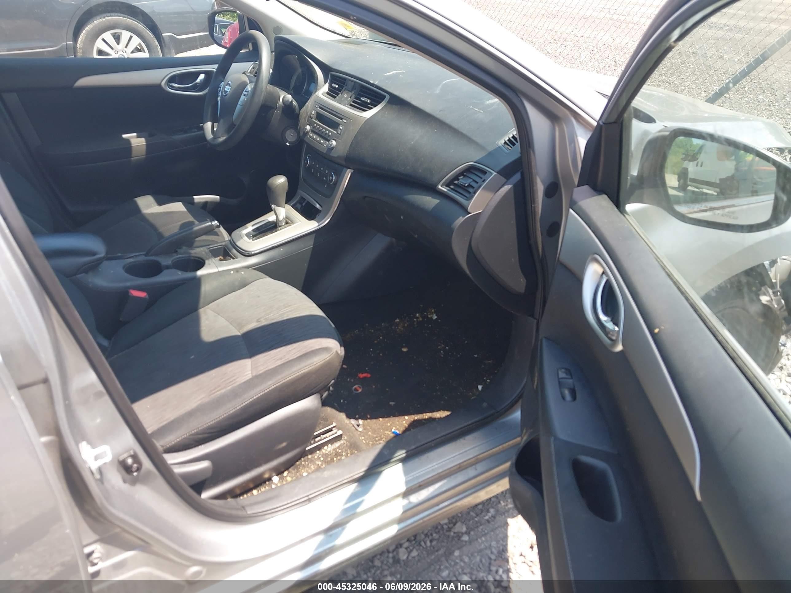 2014 Nissan Sentra Sv Gray vin: 3N1AB7AP9EY337236