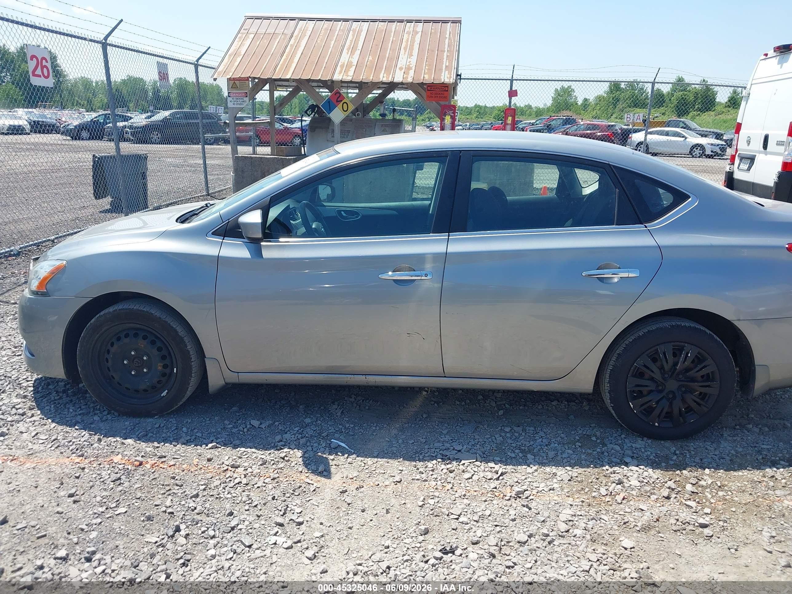 2014 Nissan Sentra Sv Gray vin: 3N1AB7AP9EY337236