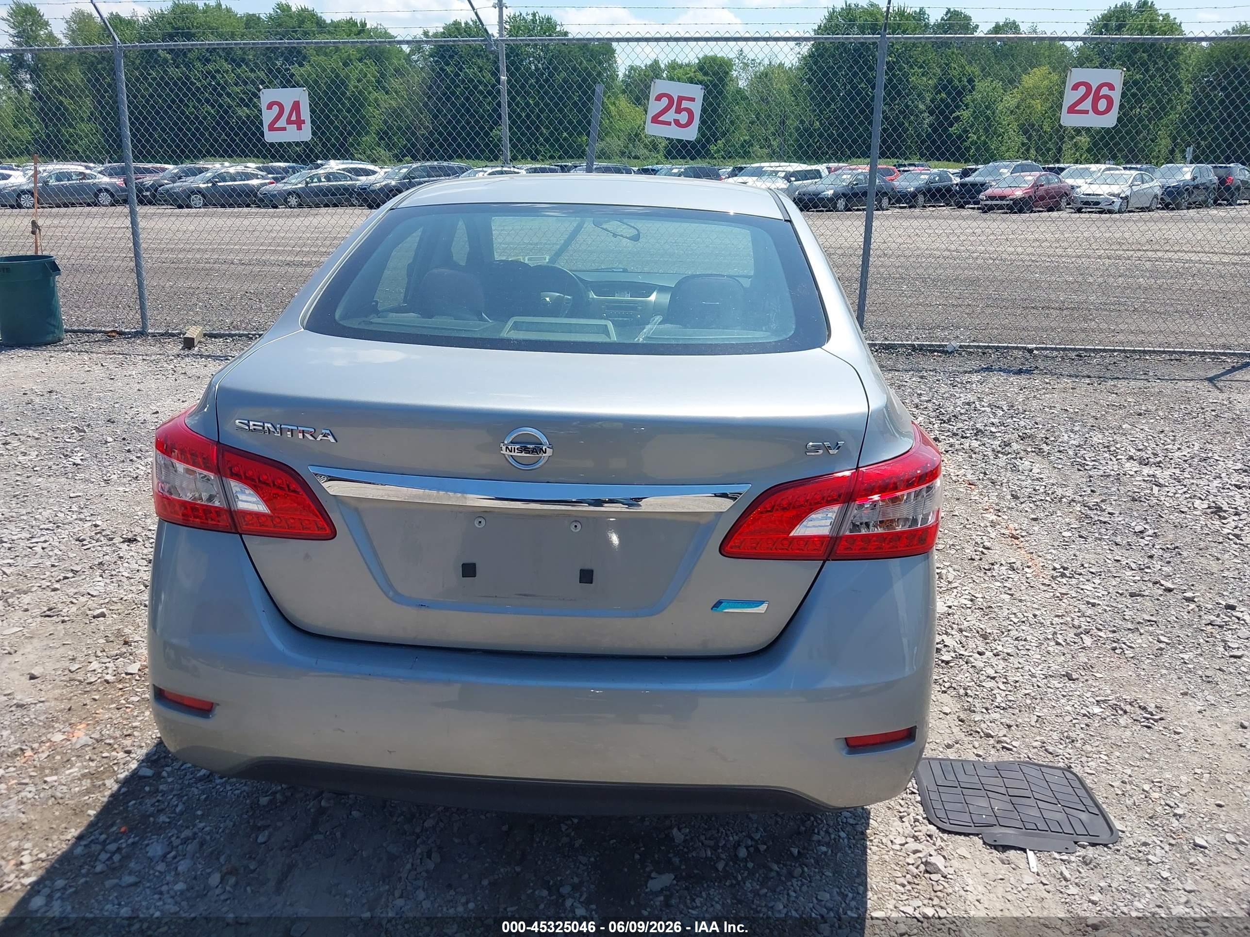 2014 Nissan Sentra Sv Gray vin: 3N1AB7AP9EY337236