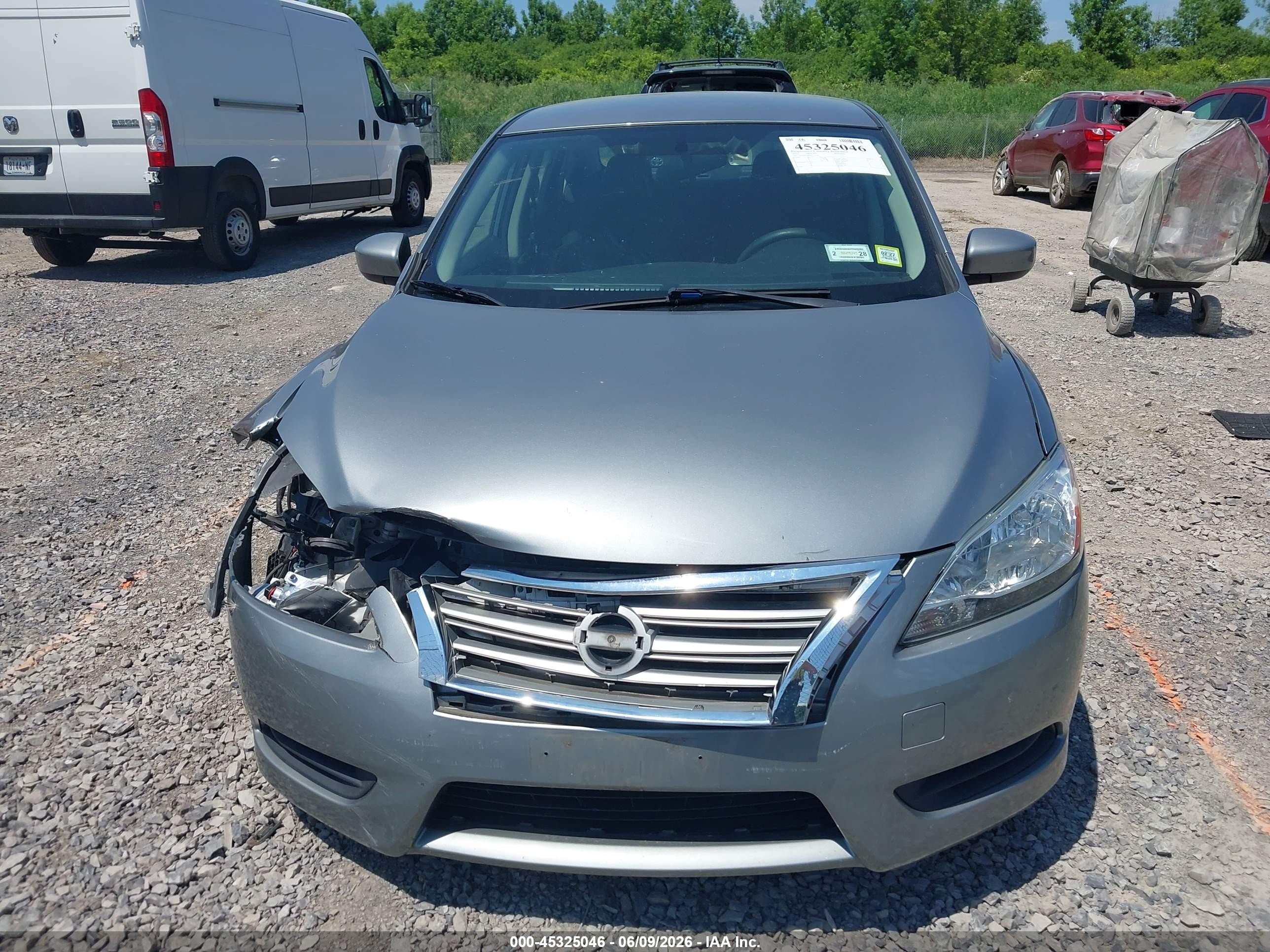 2014 Nissan Sentra Sv Gray vin: 3N1AB7AP9EY337236