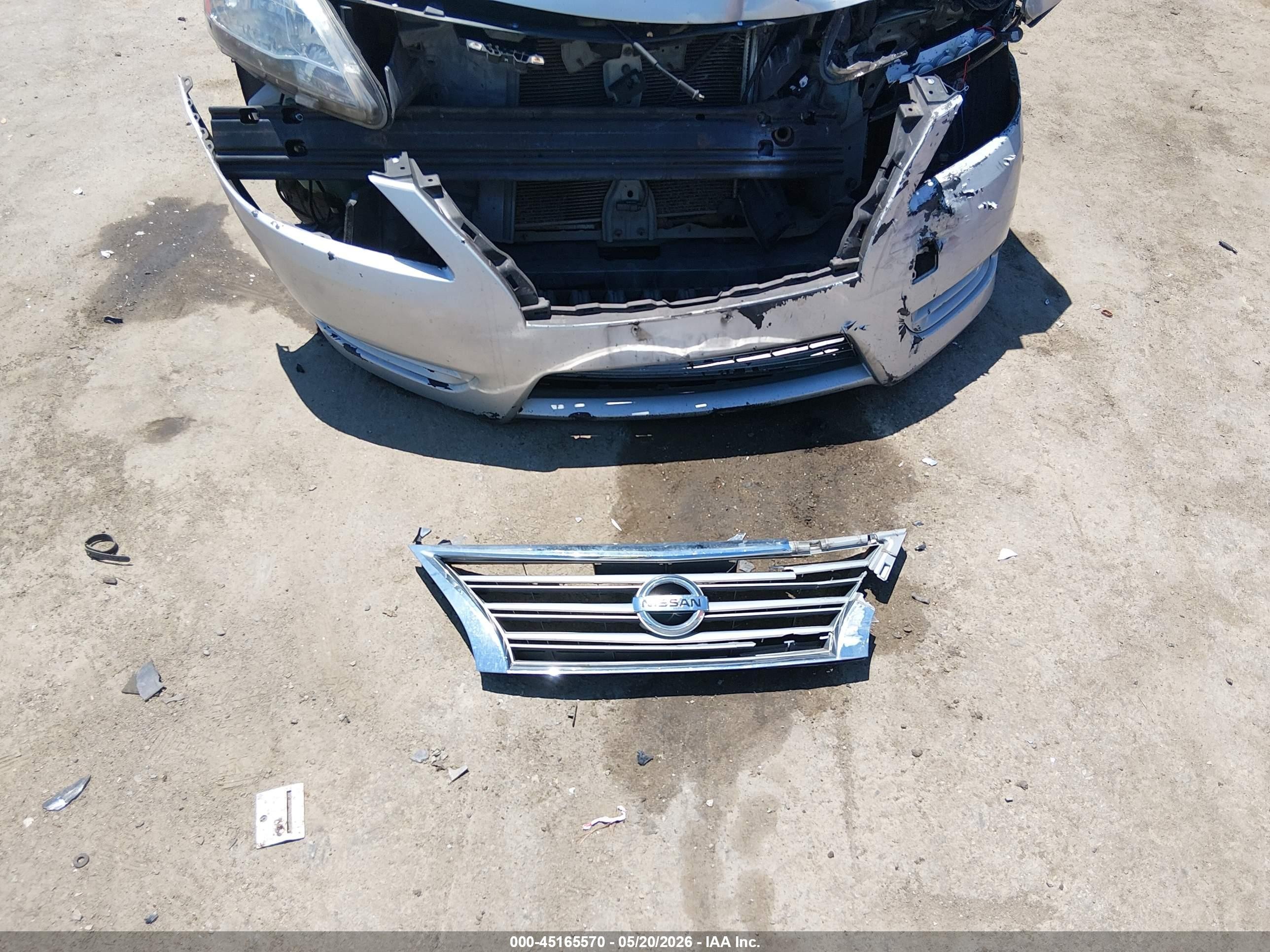 2014 Nissan Sentra S Silver vin: 3N1AB7AP9EY337771