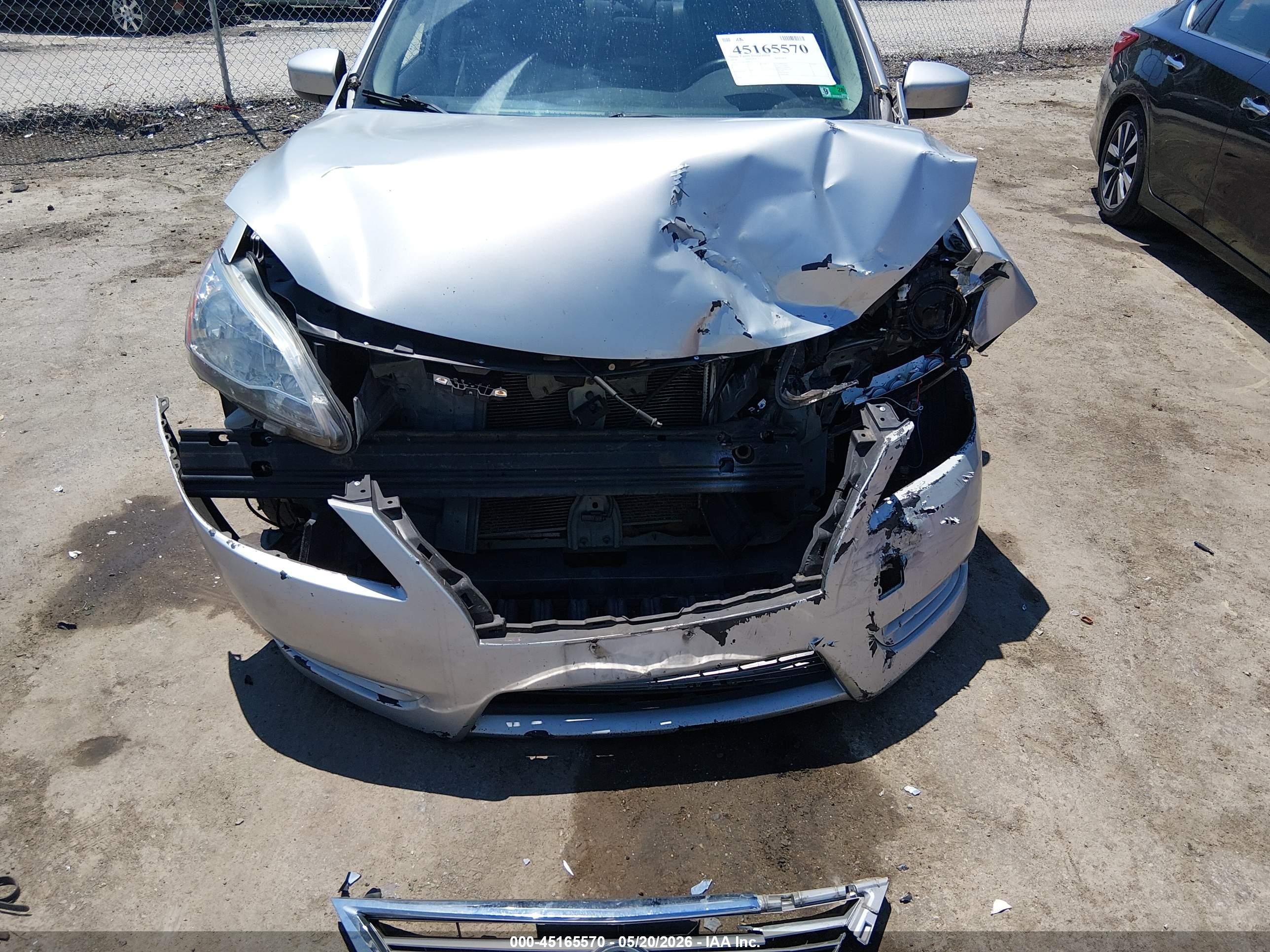 2014 Nissan Sentra S Silver vin: 3N1AB7AP9EY337771