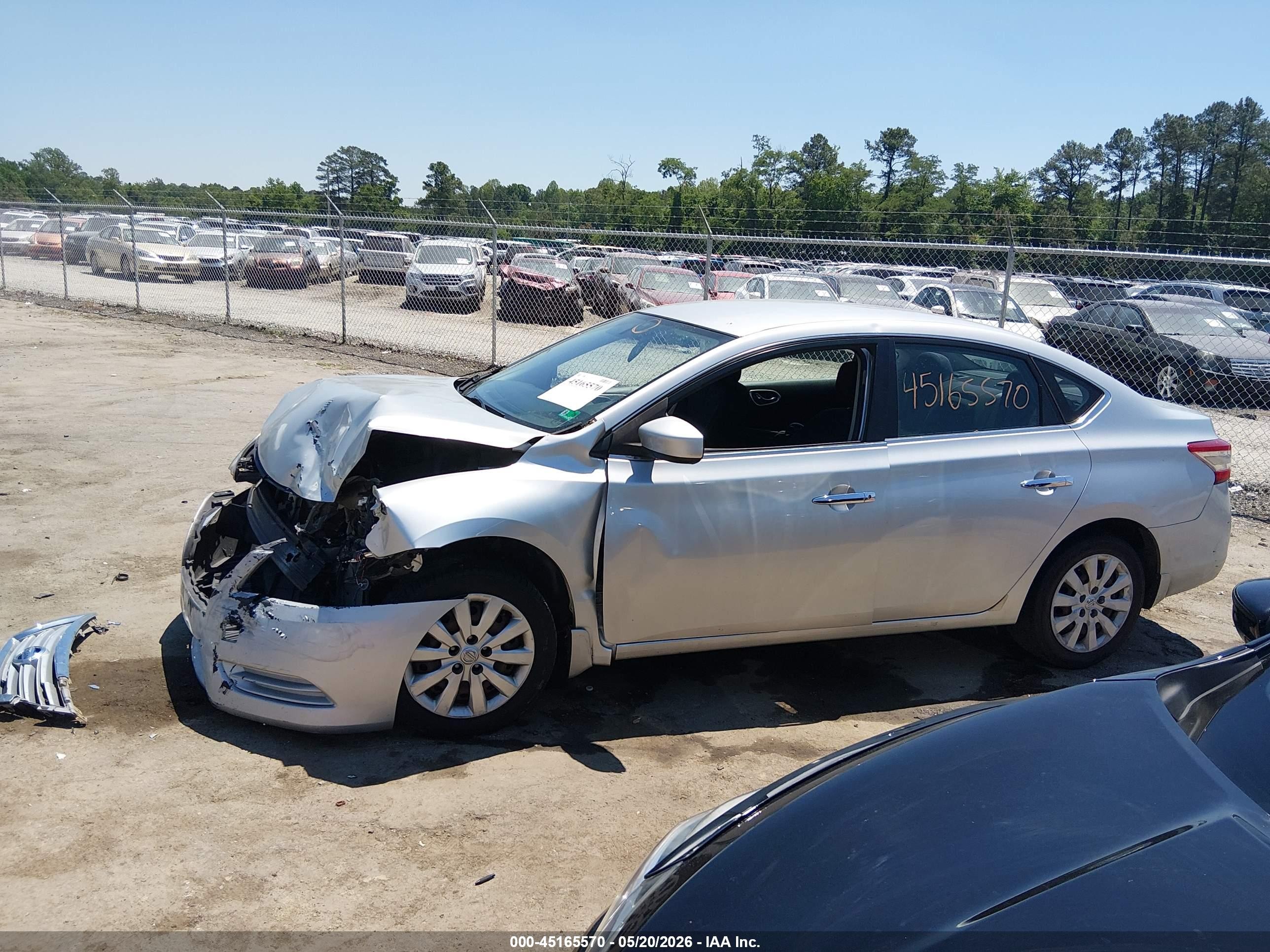 2014 Nissan Sentra S Silver vin: 3N1AB7AP9EY337771
