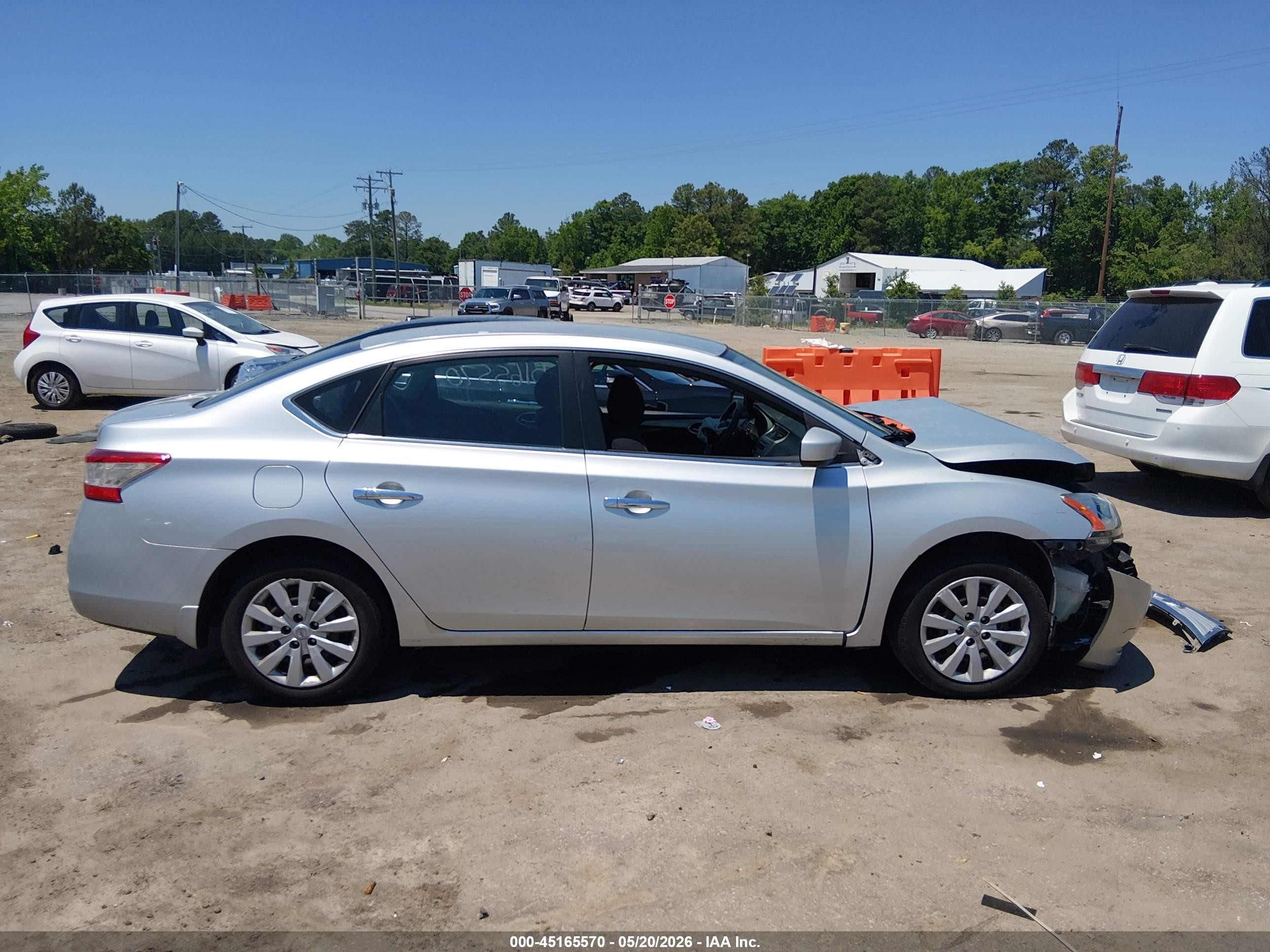 2014 Nissan Sentra S Silver vin: 3N1AB7AP9EY337771