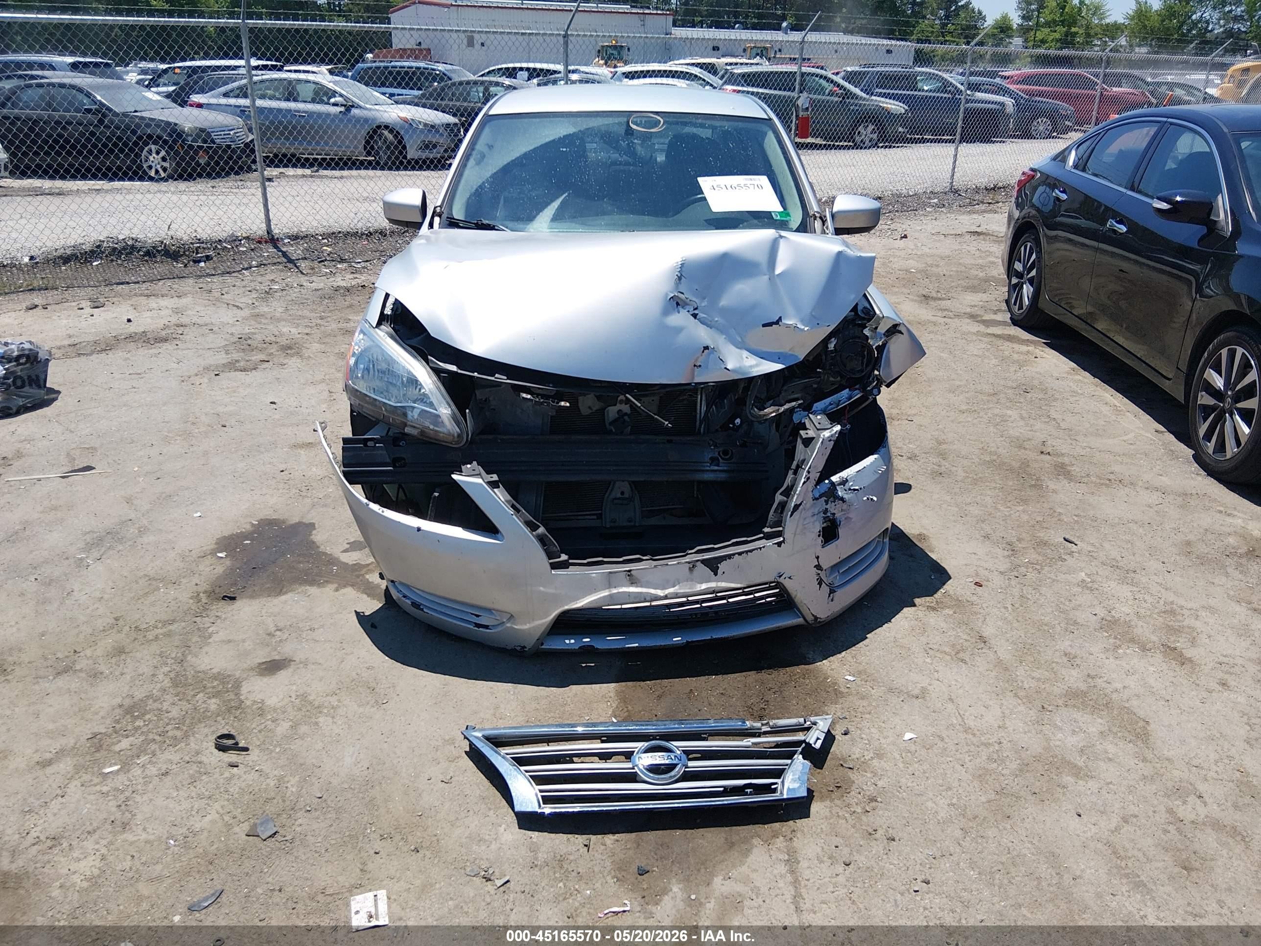 2014 Nissan Sentra S Silver vin: 3N1AB7AP9EY337771