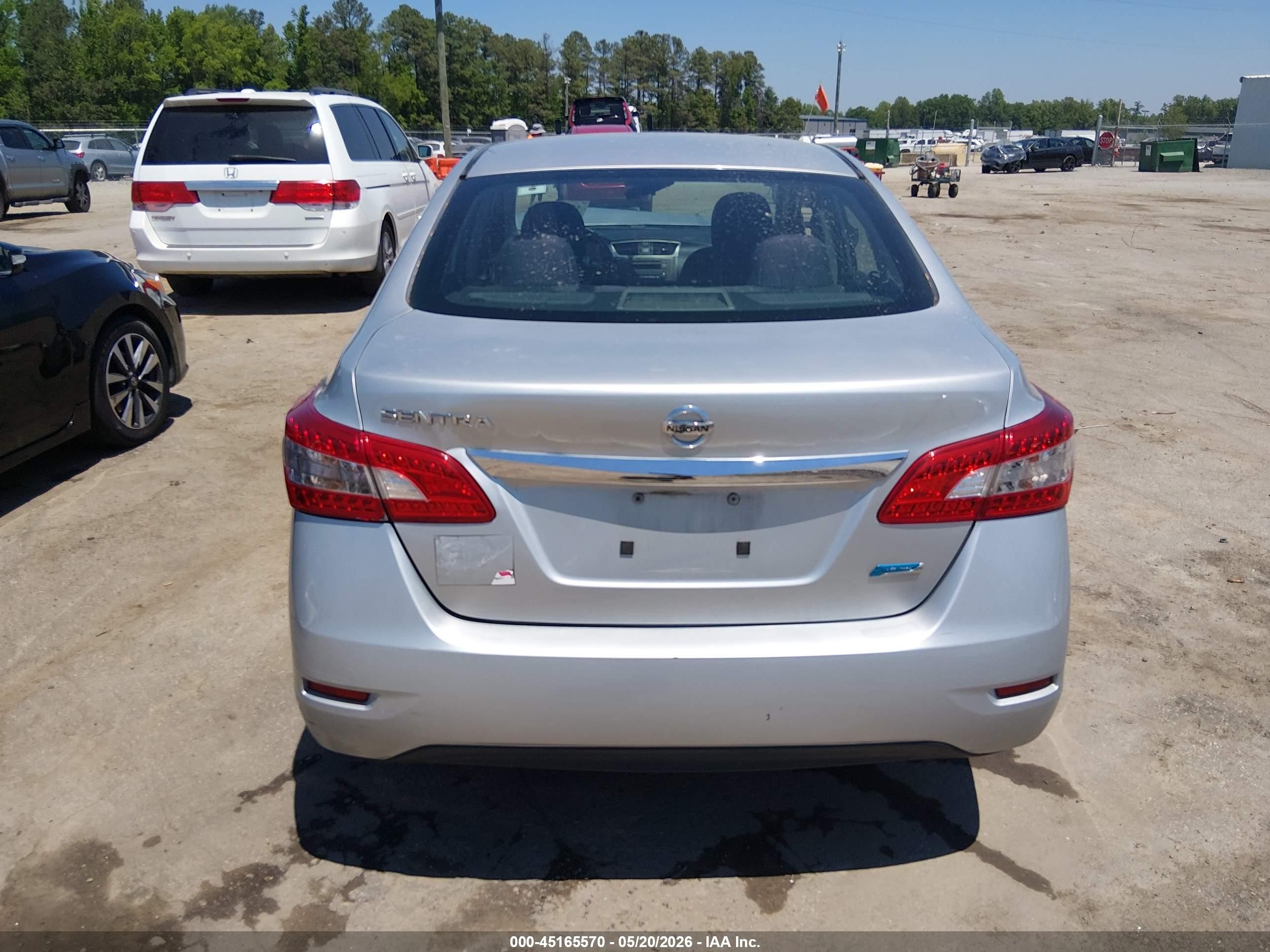 2014 Nissan Sentra S Silver vin: 3N1AB7AP9EY337771