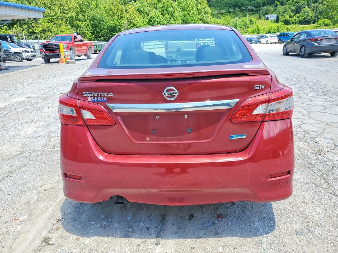 2014 Nissan Sentra Sr Red vin: 3N1AB7AP9EY340394