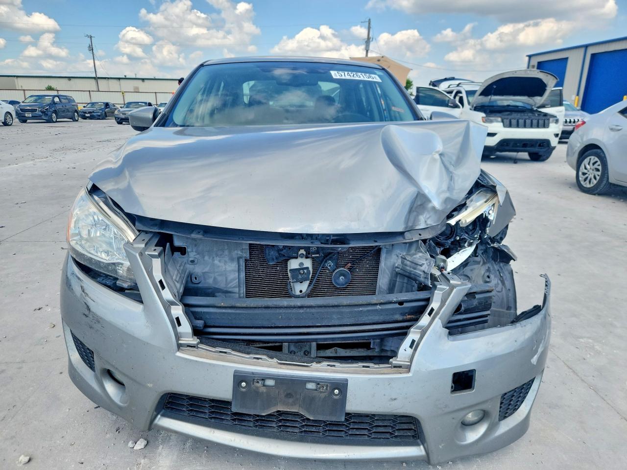 2014 Nissan Sentra S/sv/sr/sl Silver vin: 3N1AB7AP9EY341089