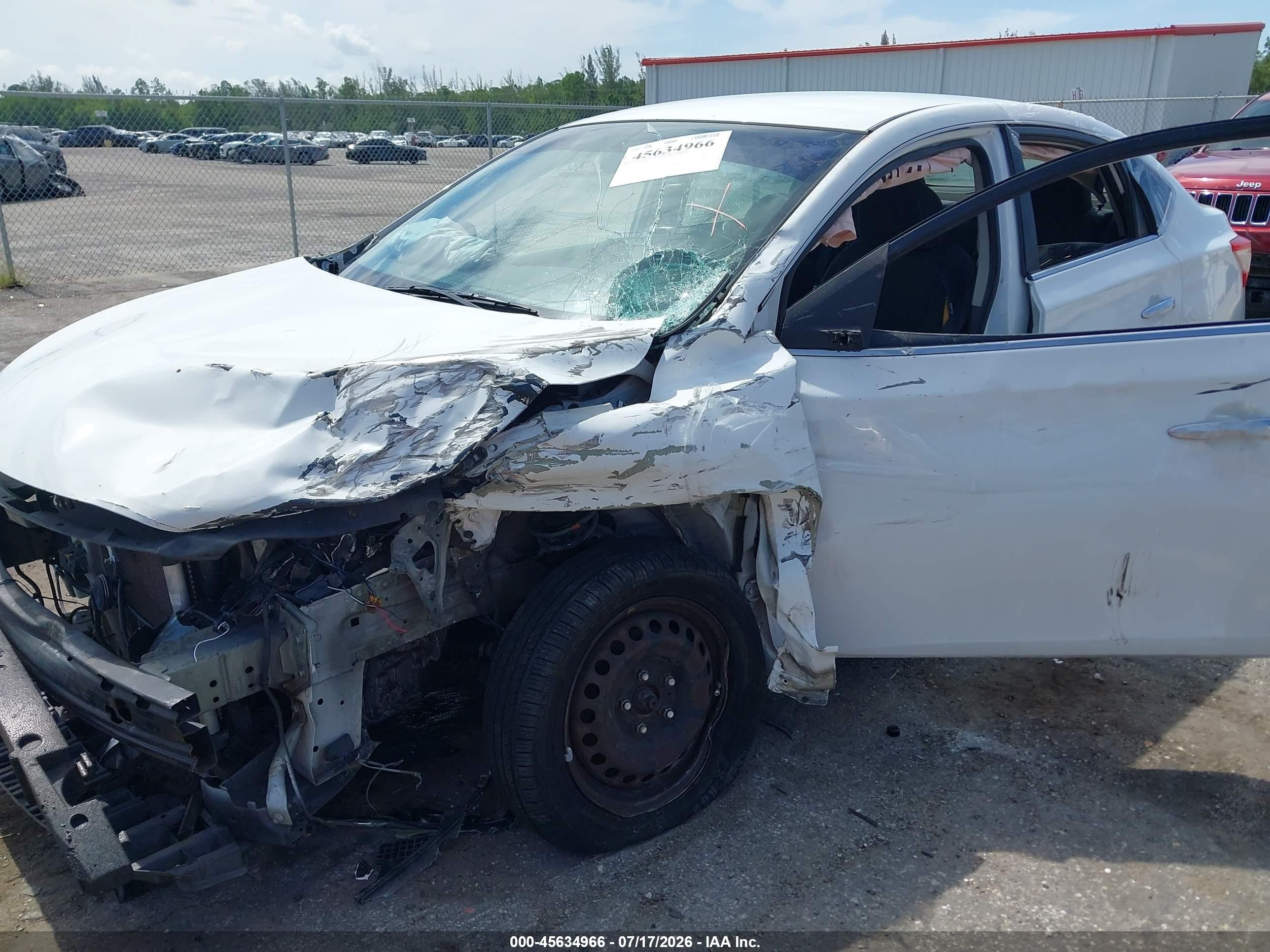 2015 Nissan Sentra Fe+ S/s/sl/sr/sv White vin: 3N1AB7AP9FL633243