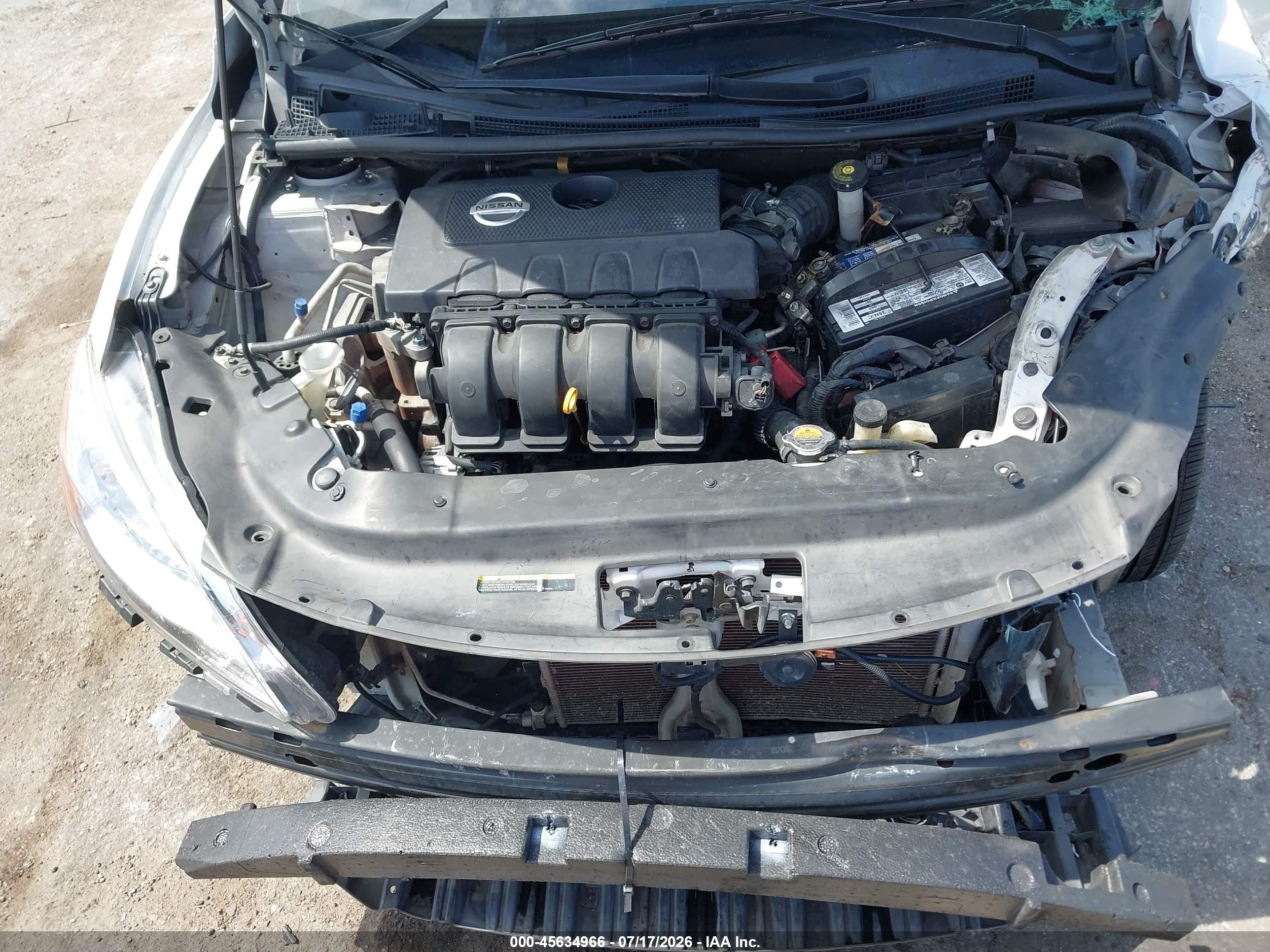 2015 Nissan Sentra Fe+ S/s/sl/sr/sv White vin: 3N1AB7AP9FL633243