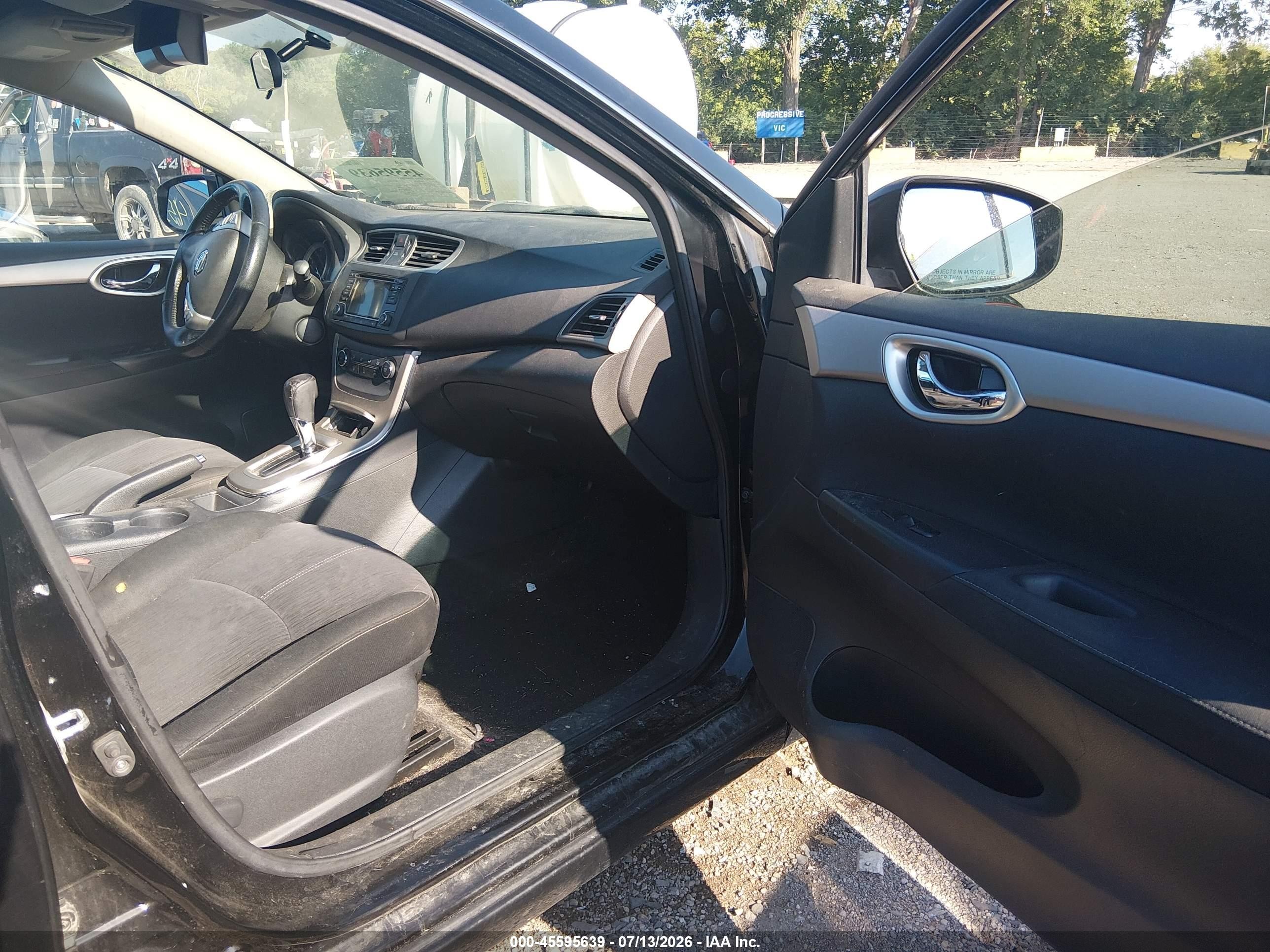 2015 Nissan Sentra Fe+ S/s/sl/sr/sv Black vin: 3N1AB7AP9FL646512