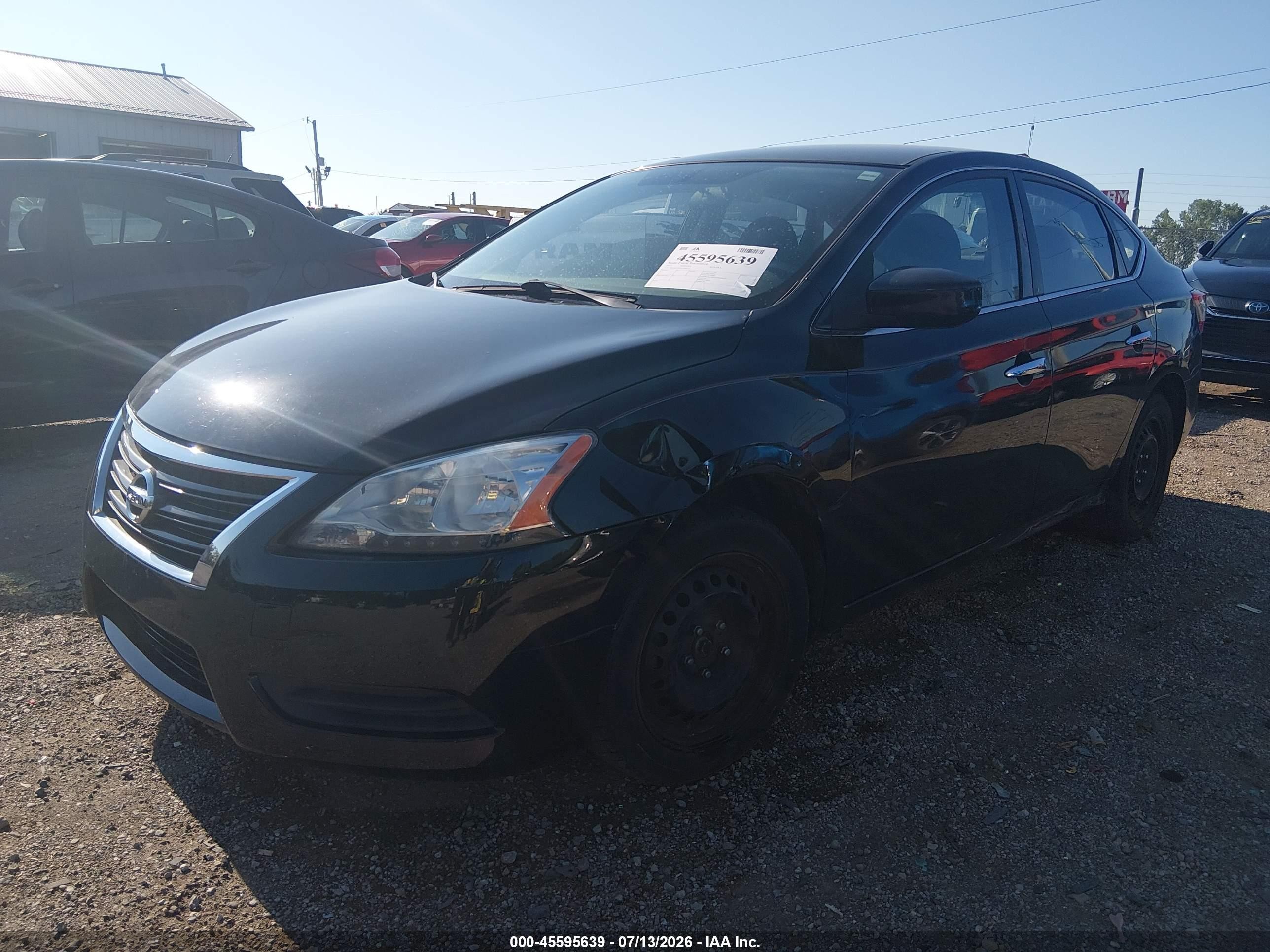 2015 Nissan Sentra Fe+ S/s/sl/sr/sv Black vin: 3N1AB7AP9FL646512