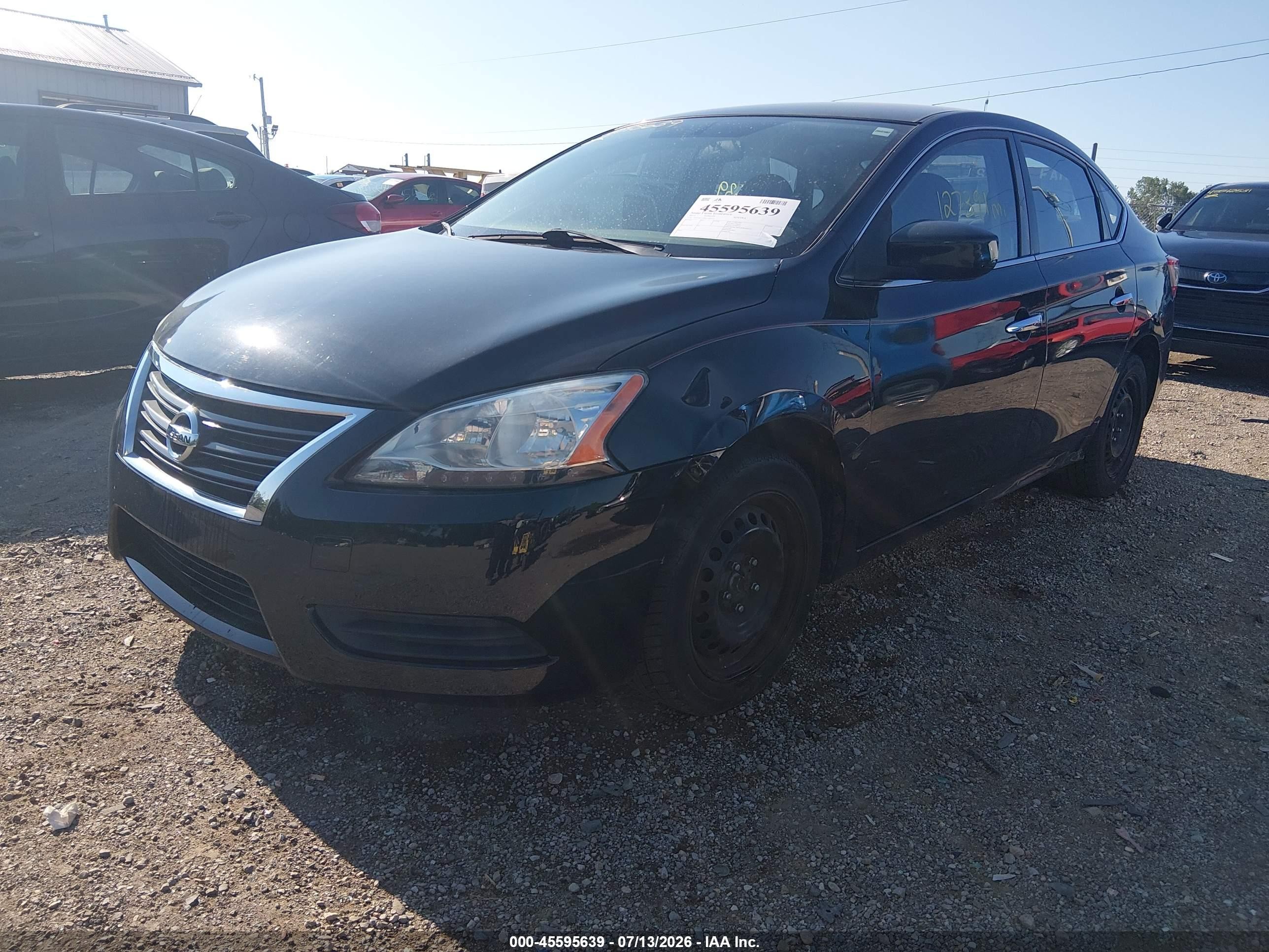 2015 Nissan Sentra Fe+ S/s/sl/sr/sv Black vin: 3N1AB7AP9FL646512