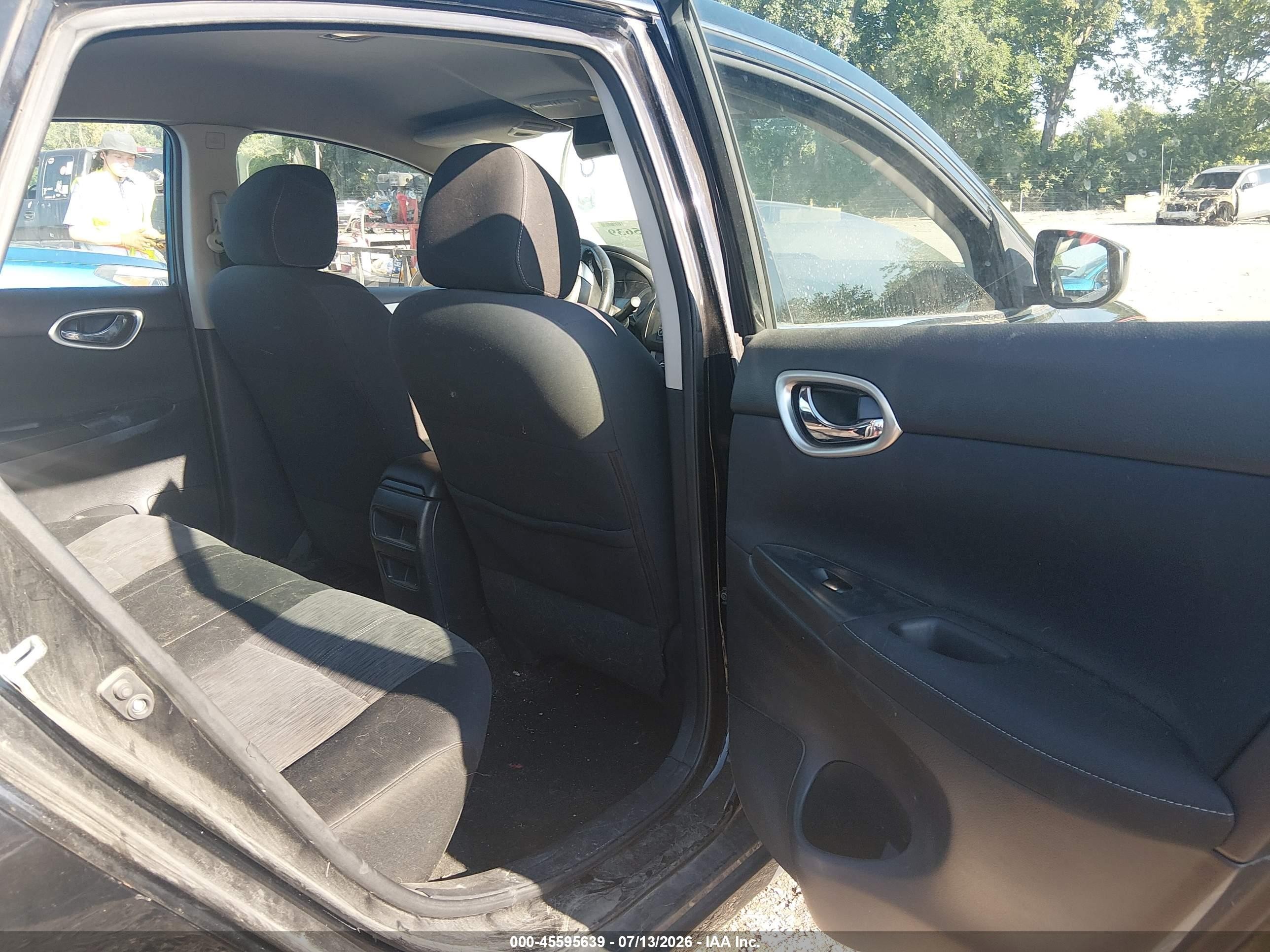 2015 Nissan Sentra Fe+ S/s/sl/sr/sv Black vin: 3N1AB7AP9FL646512