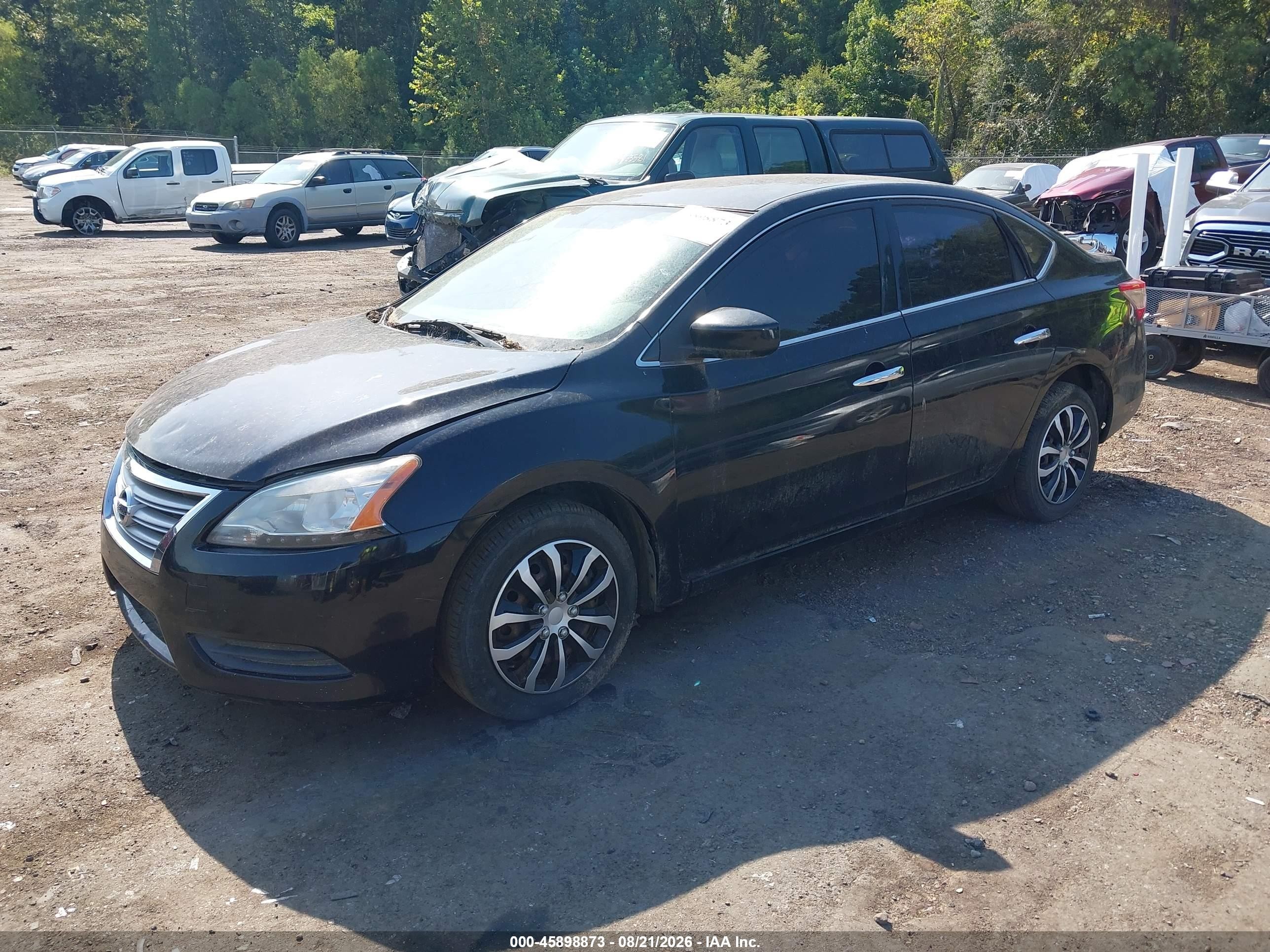 2015 Nissan Sentra Fe+ S/s/sl/sr/sv Black vin: 3N1AB7AP9FL646767