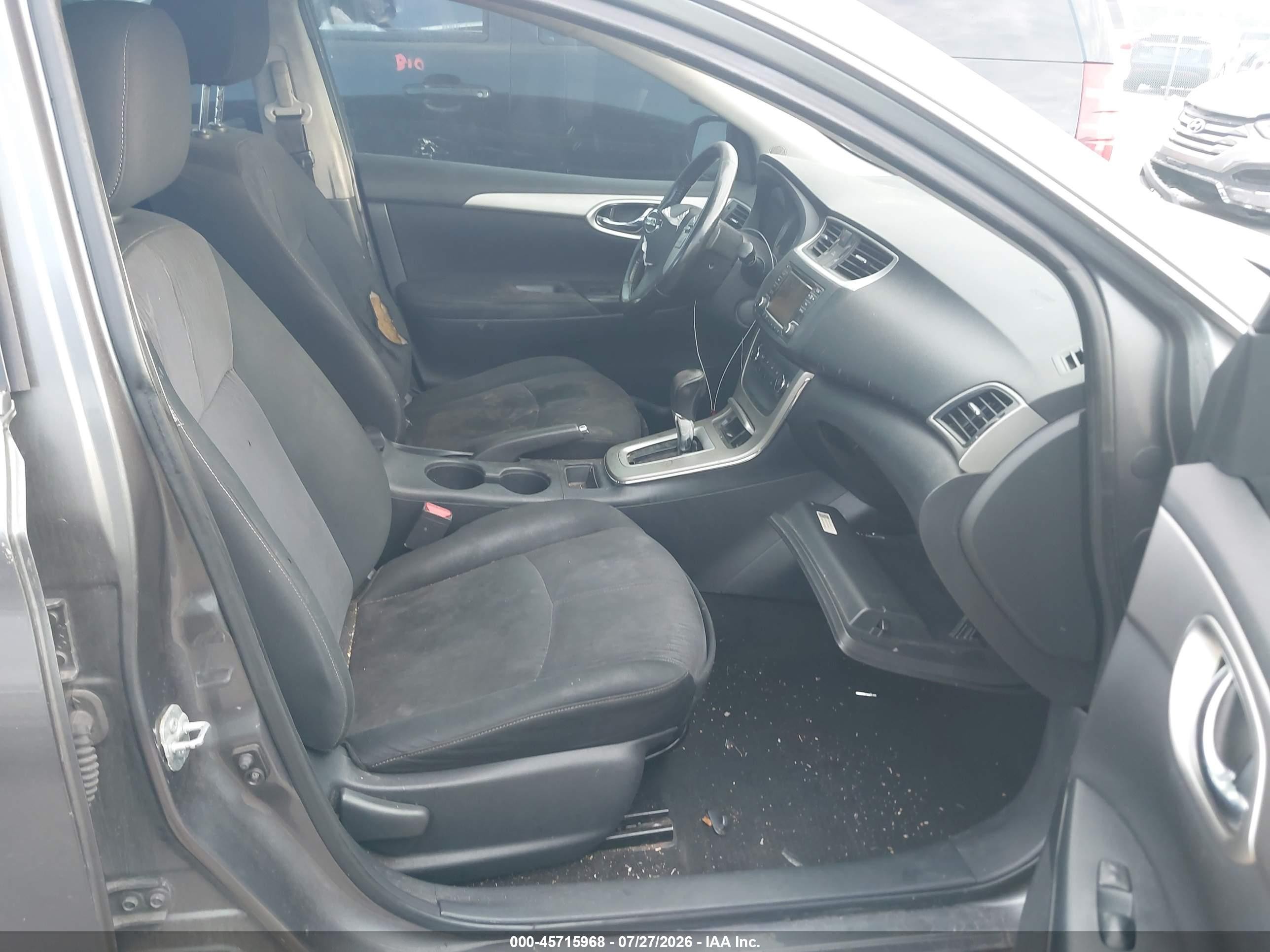 2015 Nissan Sentra Fe+ S/s/sl/sr/sv Gray vin: 3N1AB7AP9FL647126