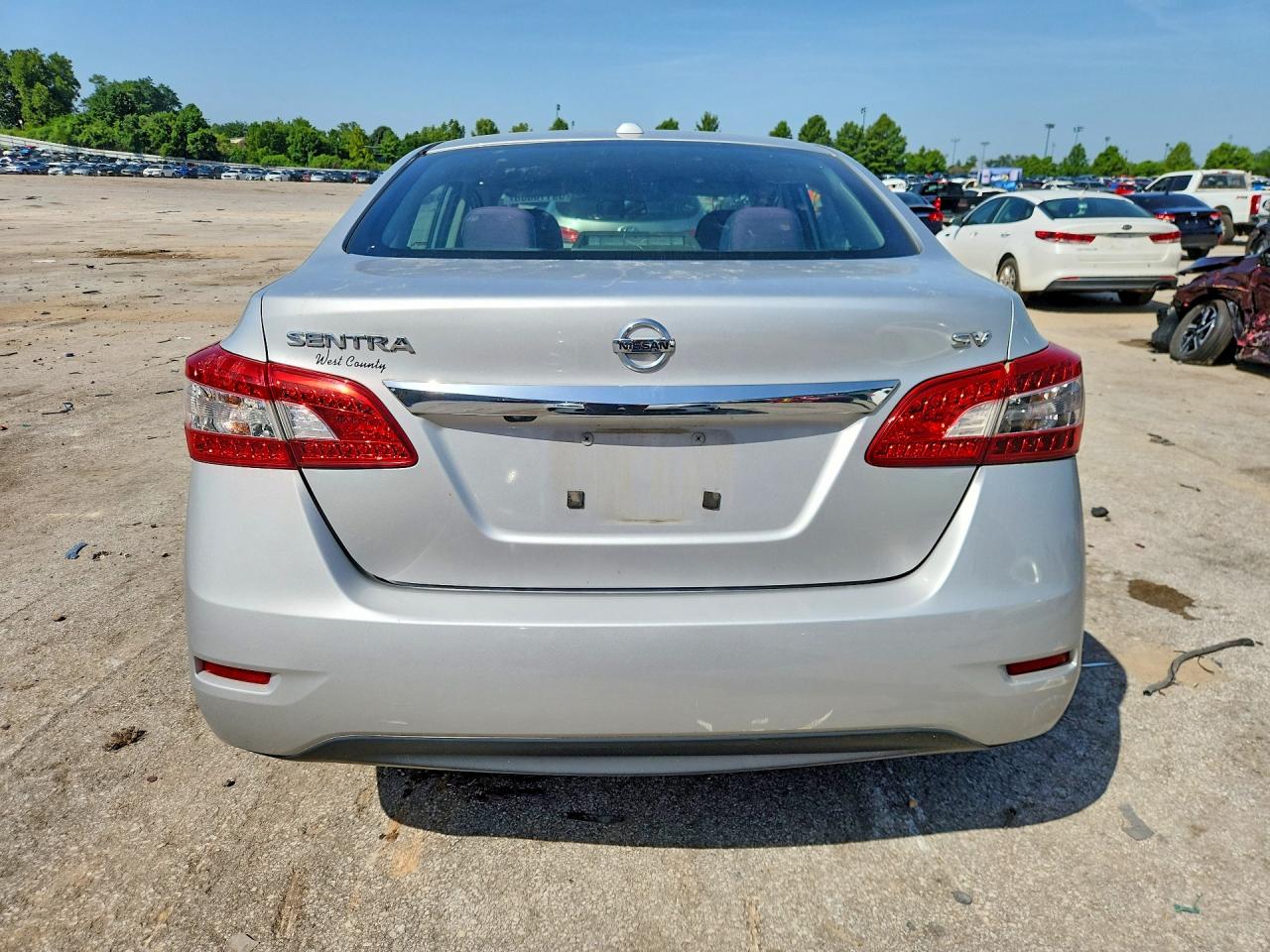 2015 Nissan Sentra Sv Silver vin: 3N1AB7AP9FL650298