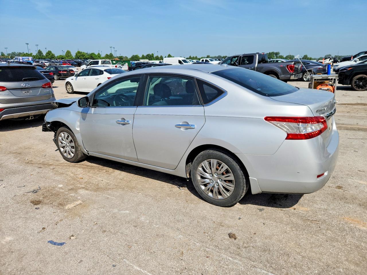 2015 Nissan Sentra Sv Silver vin: 3N1AB7AP9FL650298