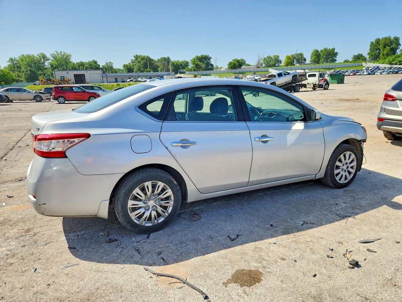 2015 Nissan Sentra Sv Silver vin: 3N1AB7AP9FL650298