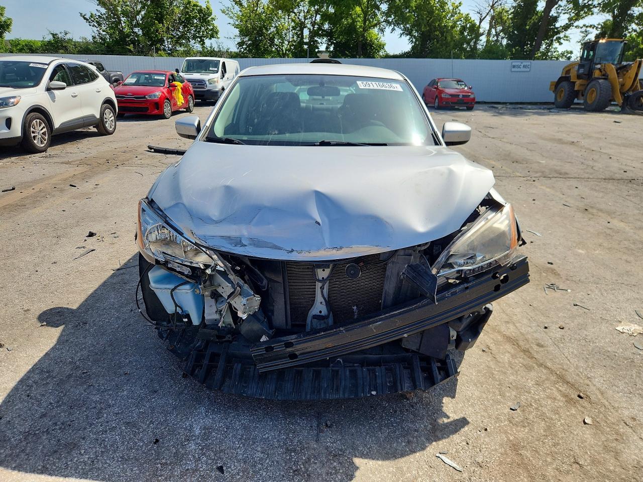 2015 Nissan Sentra Sv Silver vin: 3N1AB7AP9FL650298