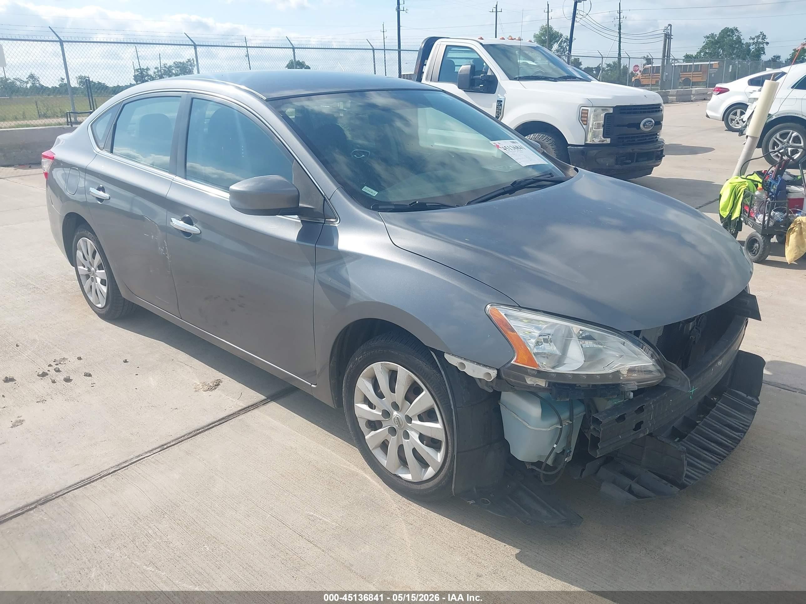 2015 Nissan Sentra Fe+ S/s/sl/sr/sv Gray vin: 3N1AB7AP9FL653637