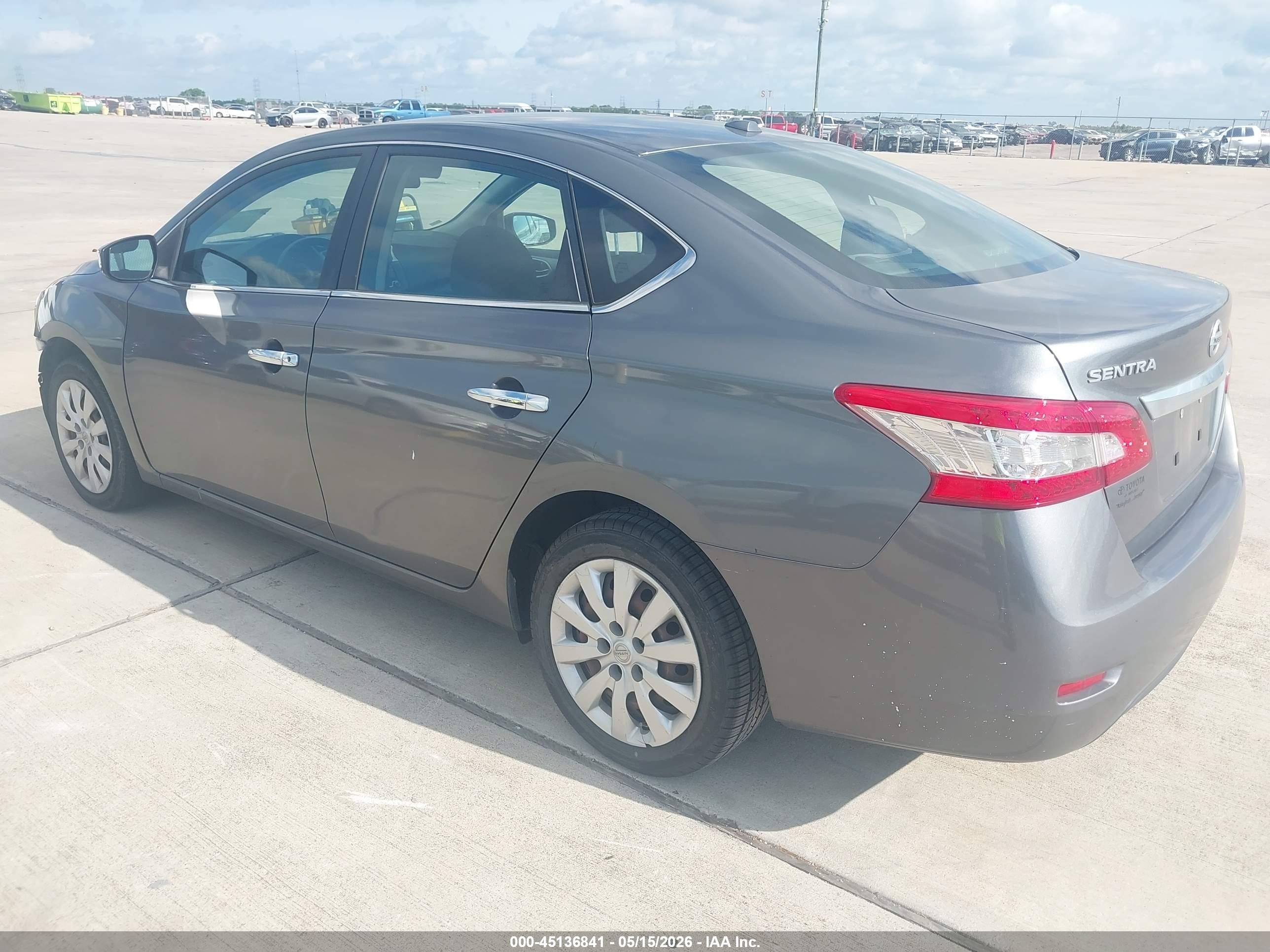 2015 Nissan Sentra Fe+ S/s/sl/sr/sv Gray vin: 3N1AB7AP9FL653637