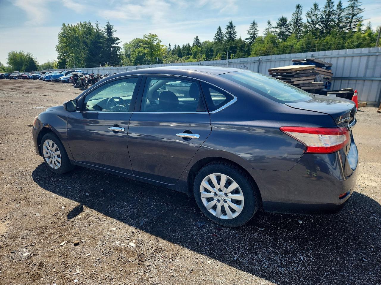 2015 Nissan Sentra S Gray vin: 3N1AB7AP9FL655064