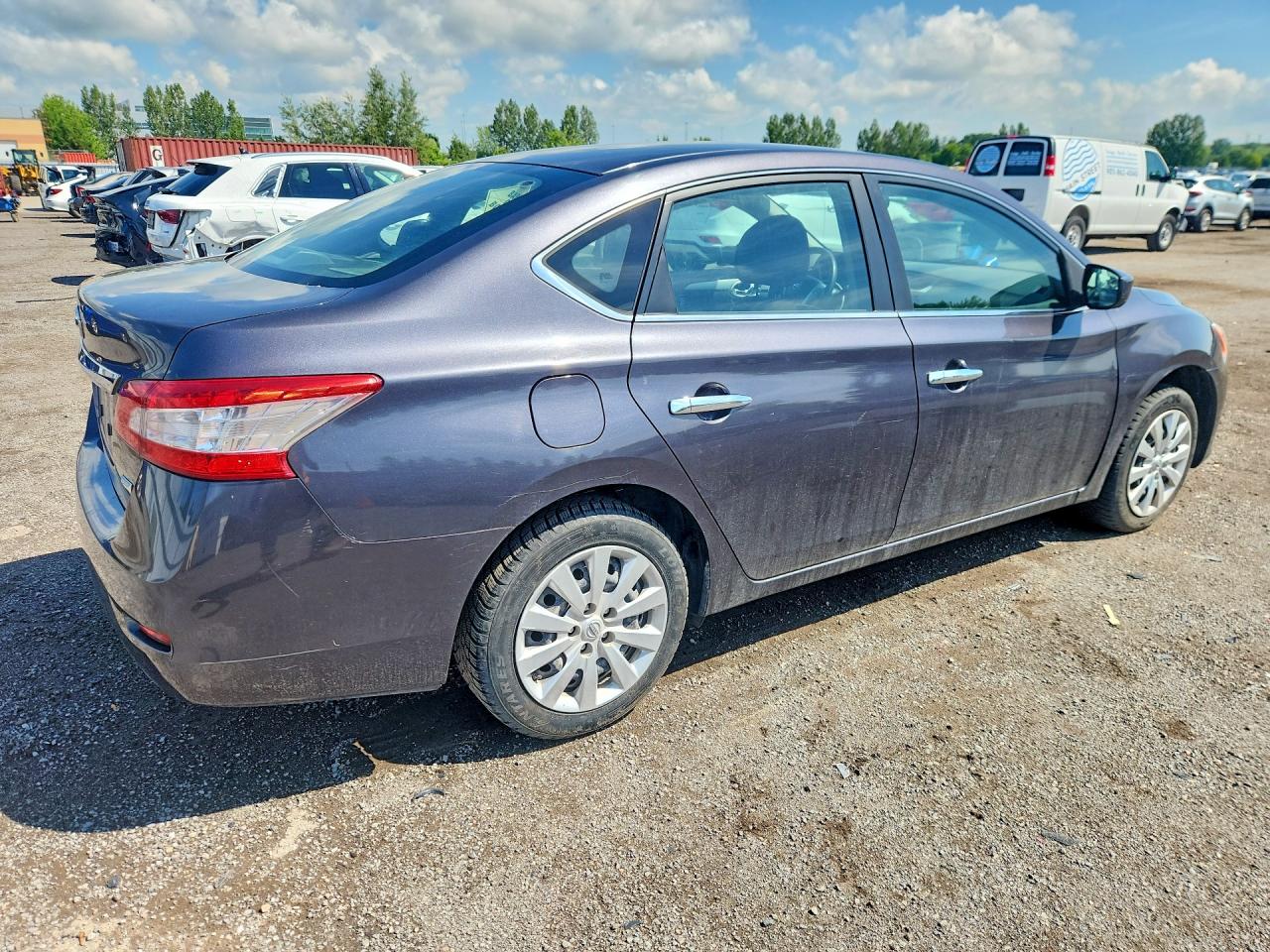 2015 Nissan Sentra S Gray vin: 3N1AB7AP9FL655064