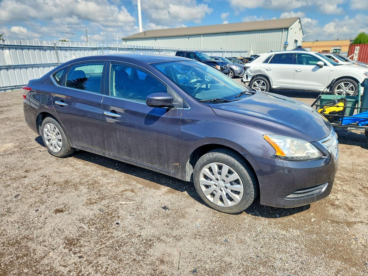 2015 Nissan Sentra S Gray vin: 3N1AB7AP9FL655064