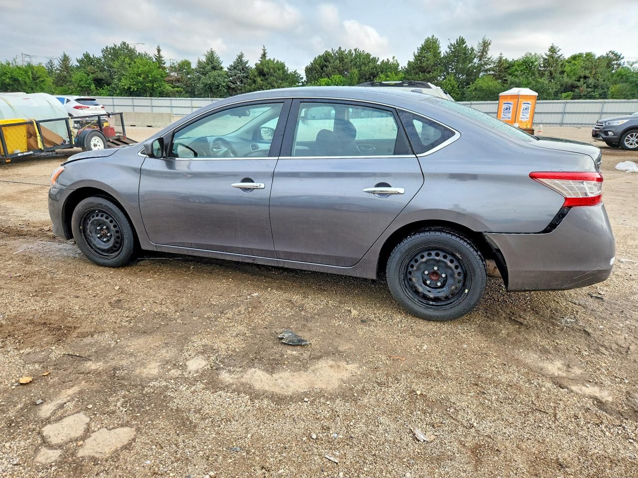 2015 Nissan Sentra Sv Gray vin: 3N1AB7AP9FL661320