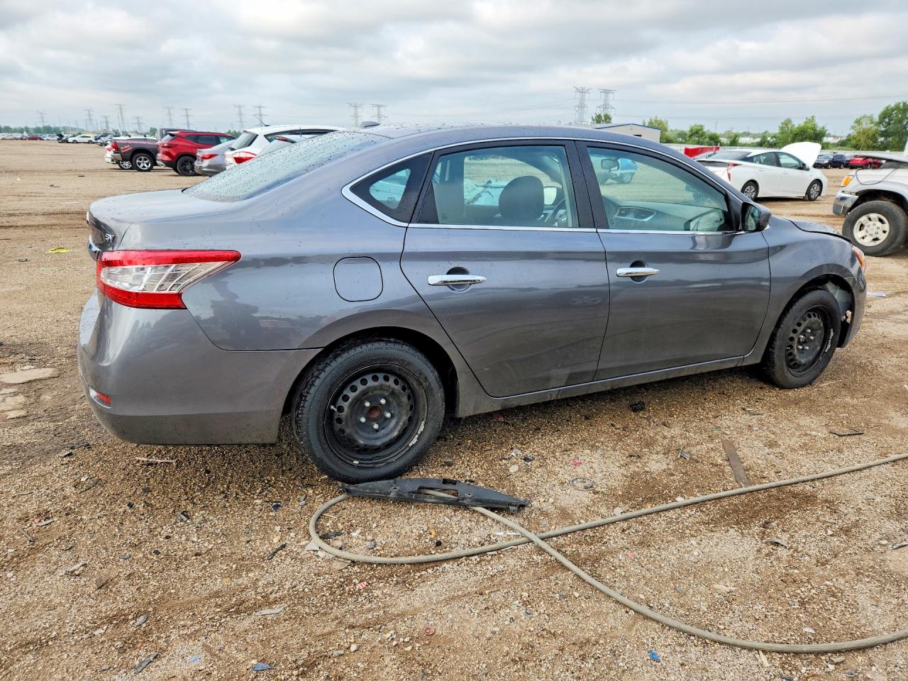 2015 Nissan Sentra Sv Gray vin: 3N1AB7AP9FL661320