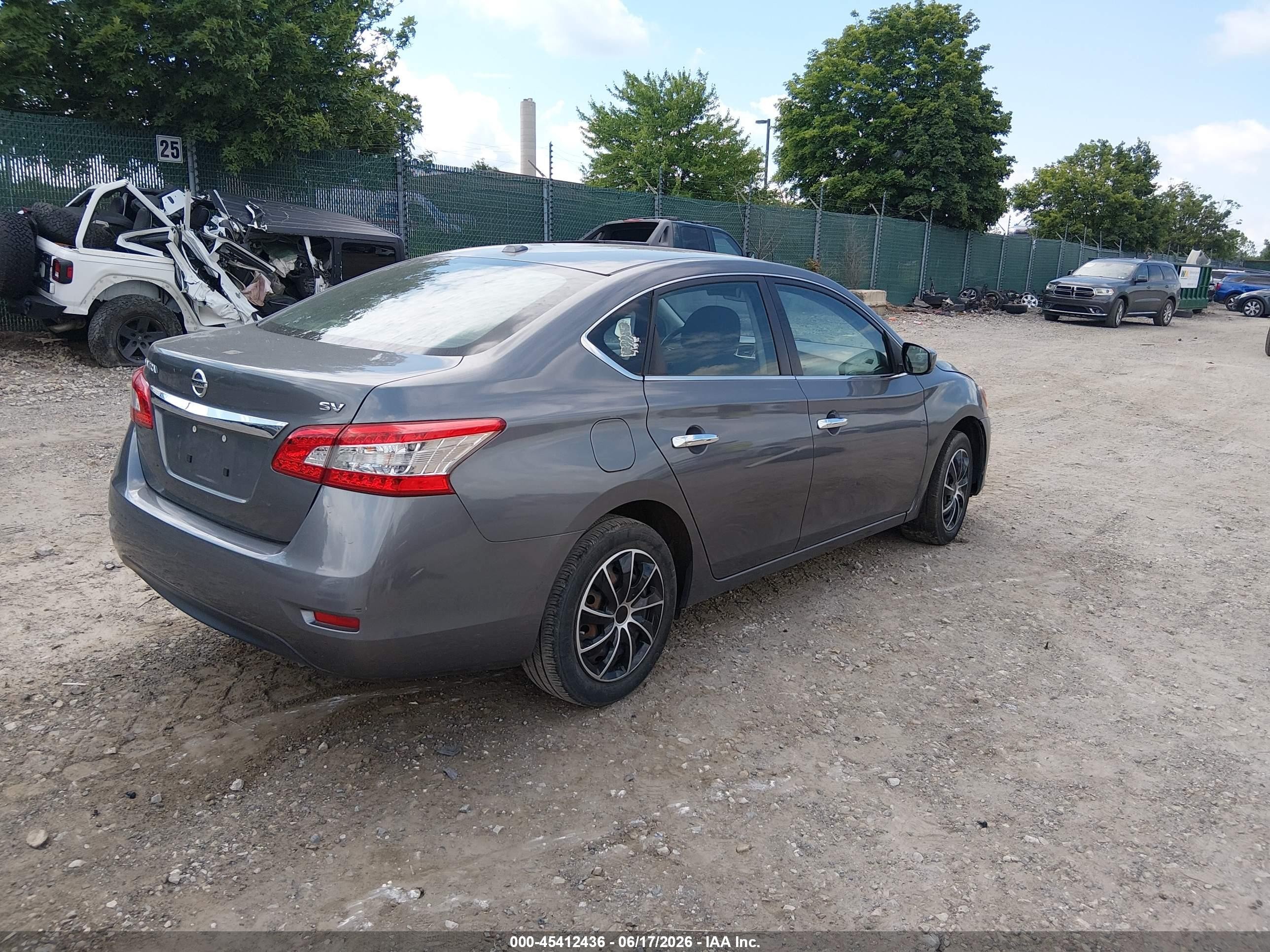 2015 Nissan Sentra Fe+ S/s/sl/sr/sv Серый vin: 3N1AB7AP9FL662824