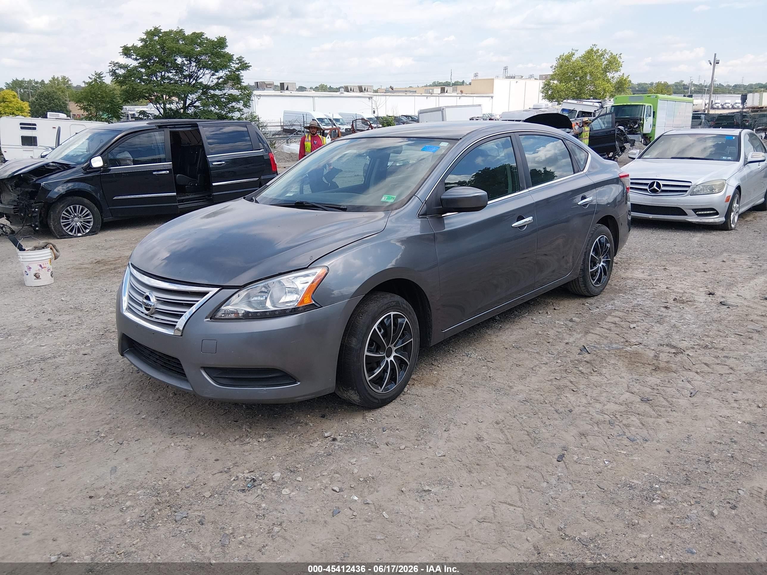 2015 Nissan Sentra Fe+ S/s/sl/sr/sv Серый vin: 3N1AB7AP9FL662824
