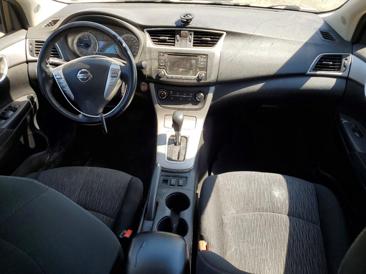 2015 Nissan Sentra S White vin: 3N1AB7AP9FL664136