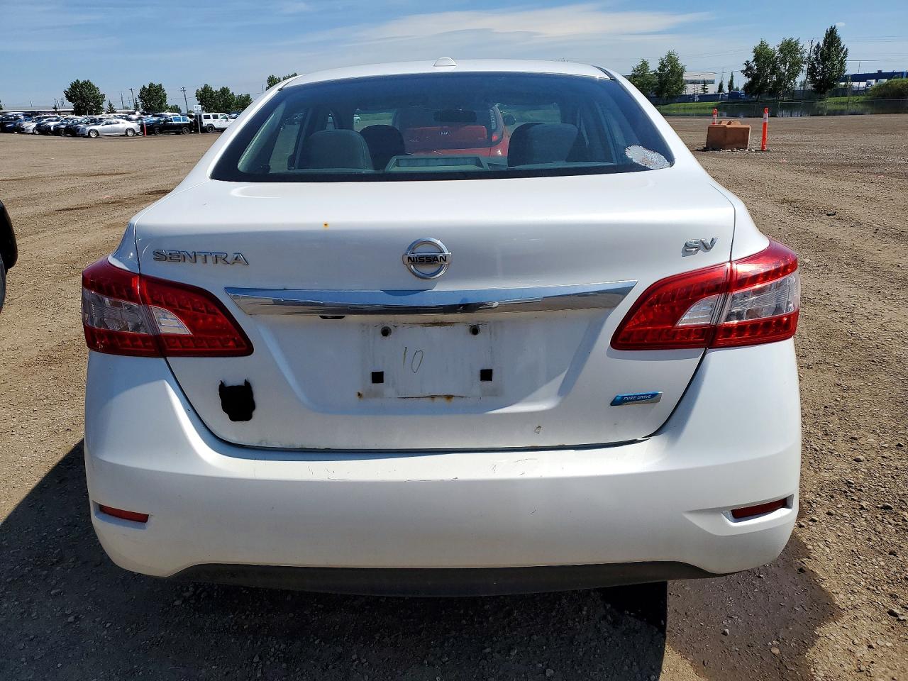 2015 Nissan Sentra S White vin: 3N1AB7AP9FL664136