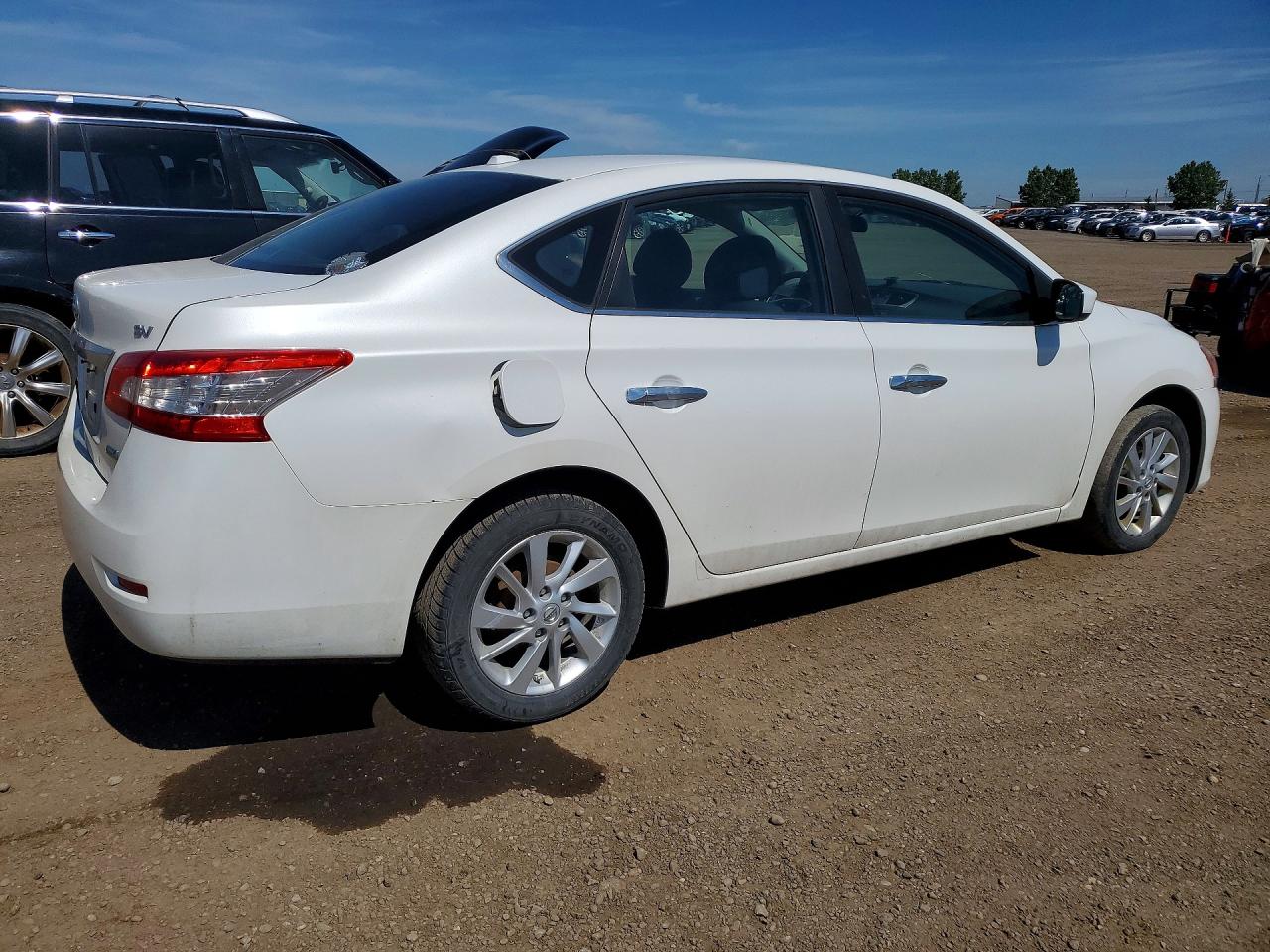 2015 Nissan Sentra S White vin: 3N1AB7AP9FL664136