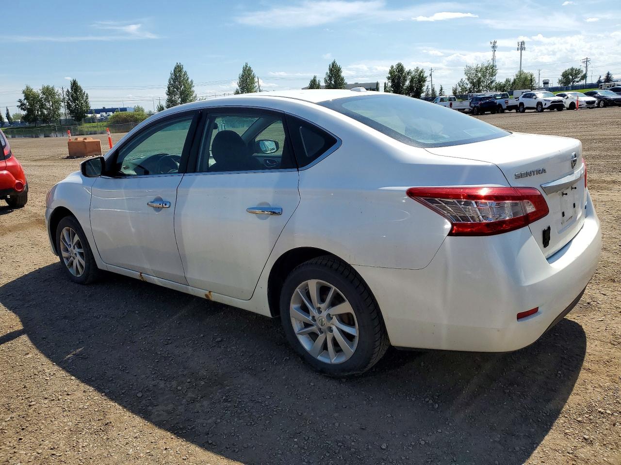 2015 Nissan Sentra S White vin: 3N1AB7AP9FL664136