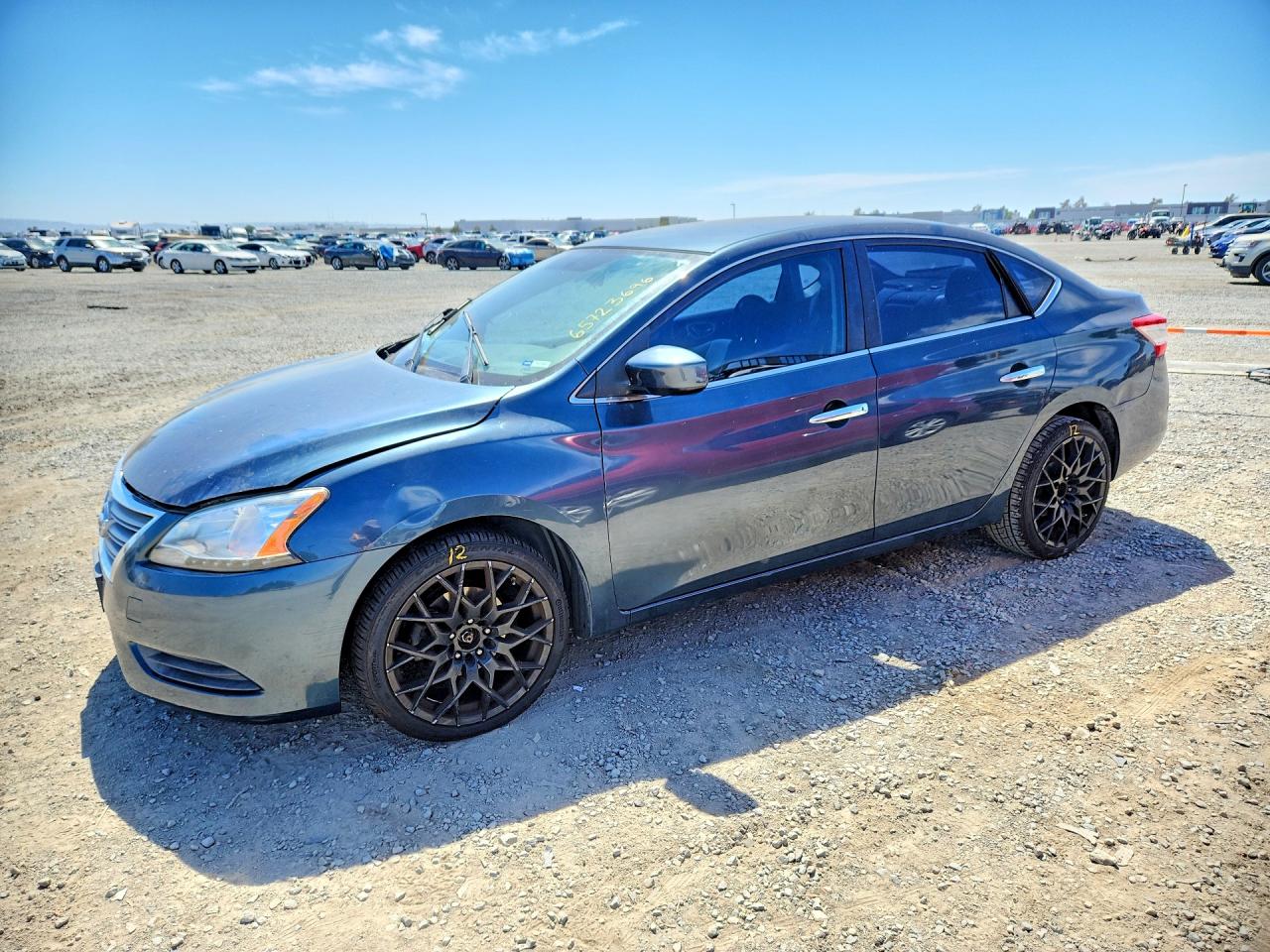 2015 Nissan Sentra Sv Blue vin: 3N1AB7AP9FL674522