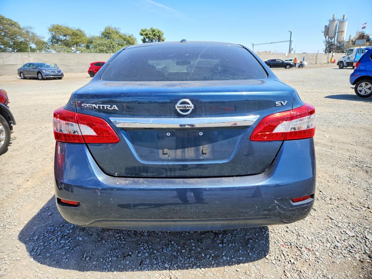 2015 Nissan Sentra Sv Синий vin: 3N1AB7AP9FL674522