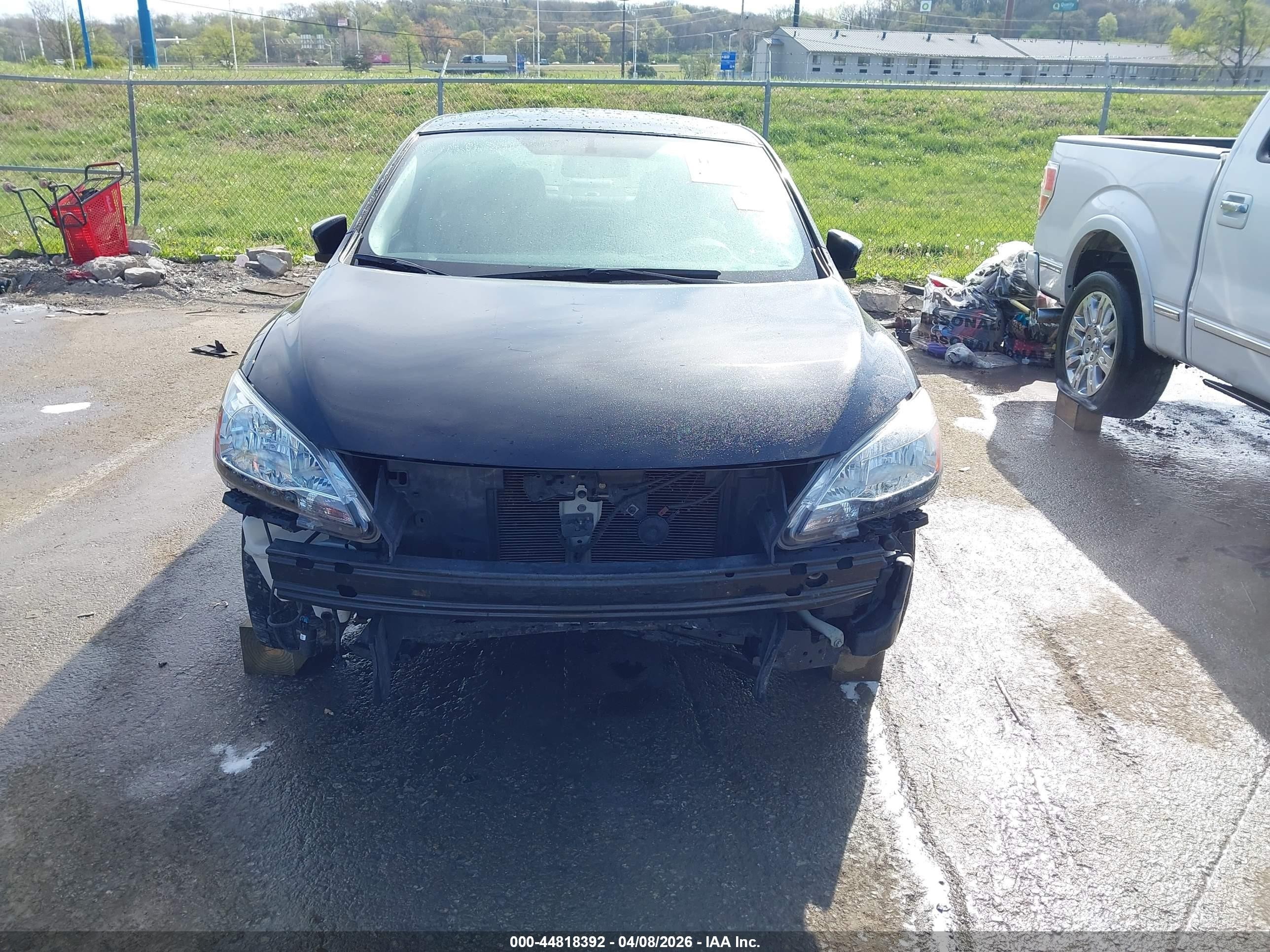 2015 Nissan Sentra Sv Black vin: 3N1AB7AP9FL676089