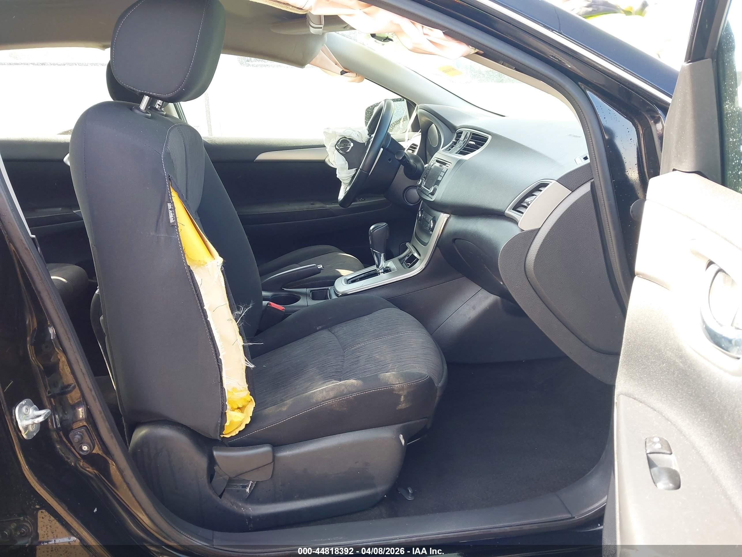 2015 Nissan Sentra Sv Black vin: 3N1AB7AP9FL676089
