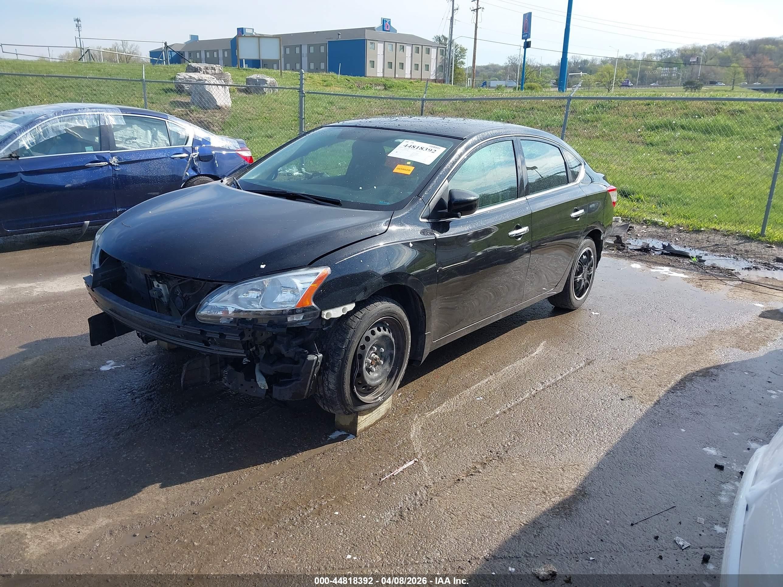 2015 Nissan Sentra Sv Black vin: 3N1AB7AP9FL676089