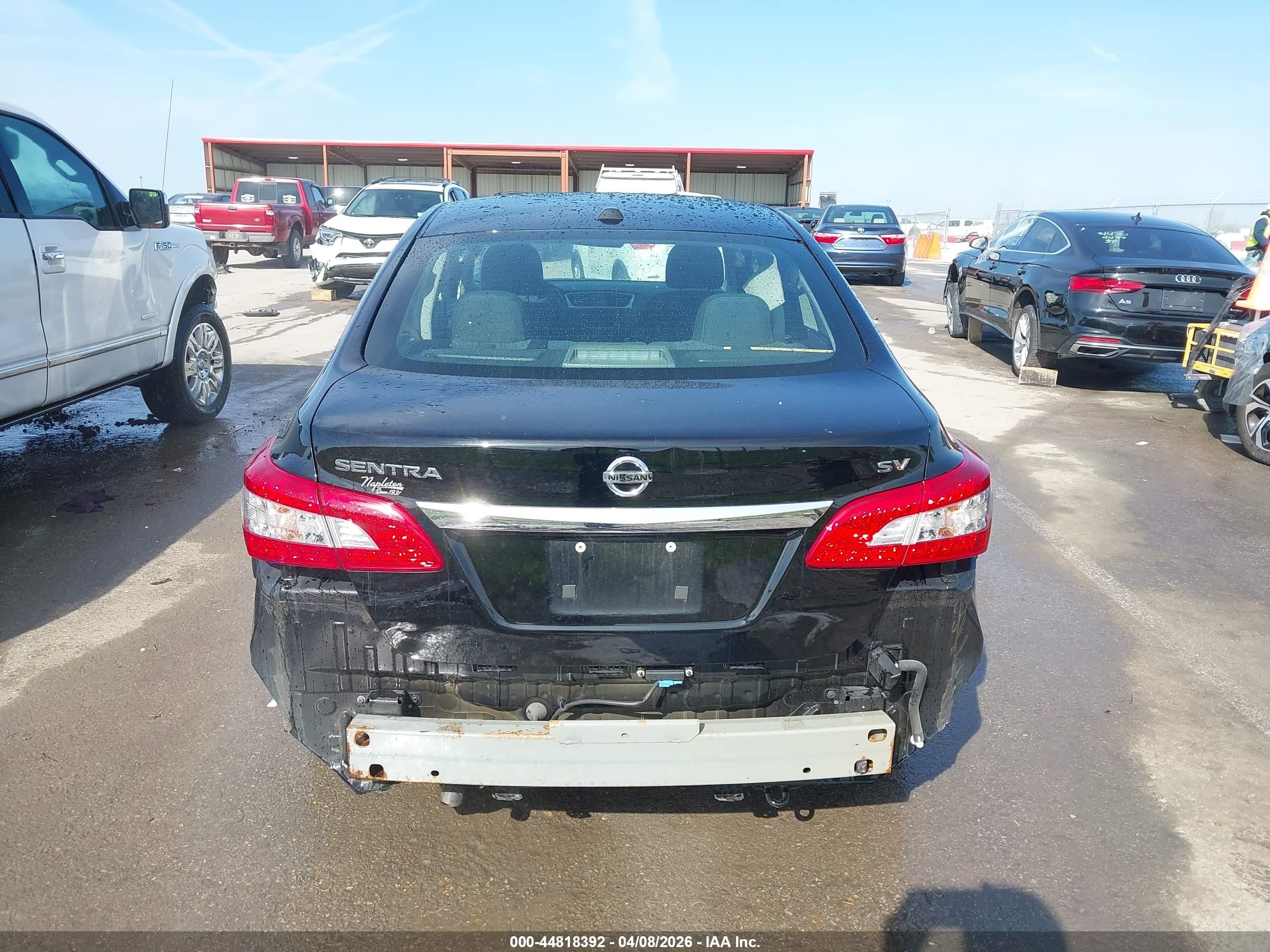 2015 Nissan Sentra Sv Black vin: 3N1AB7AP9FL676089