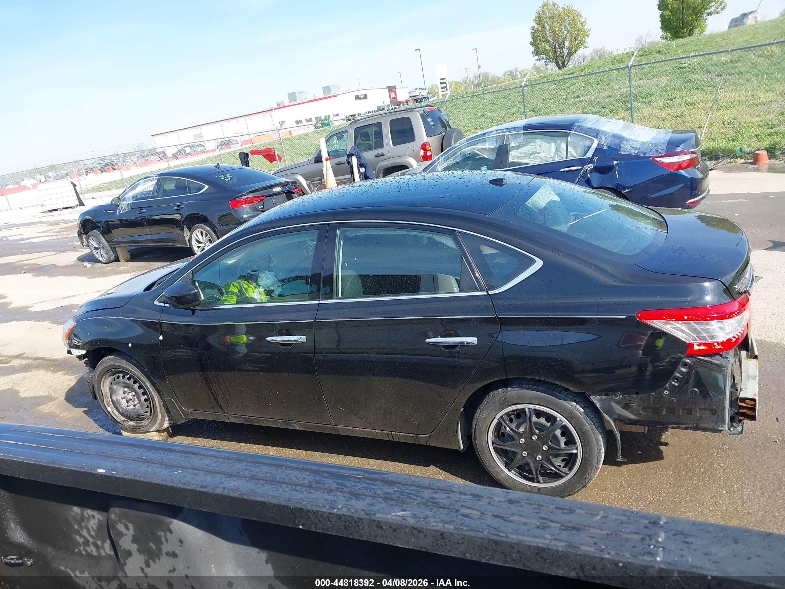 2015 Nissan Sentra Sv Black vin: 3N1AB7AP9FL676089