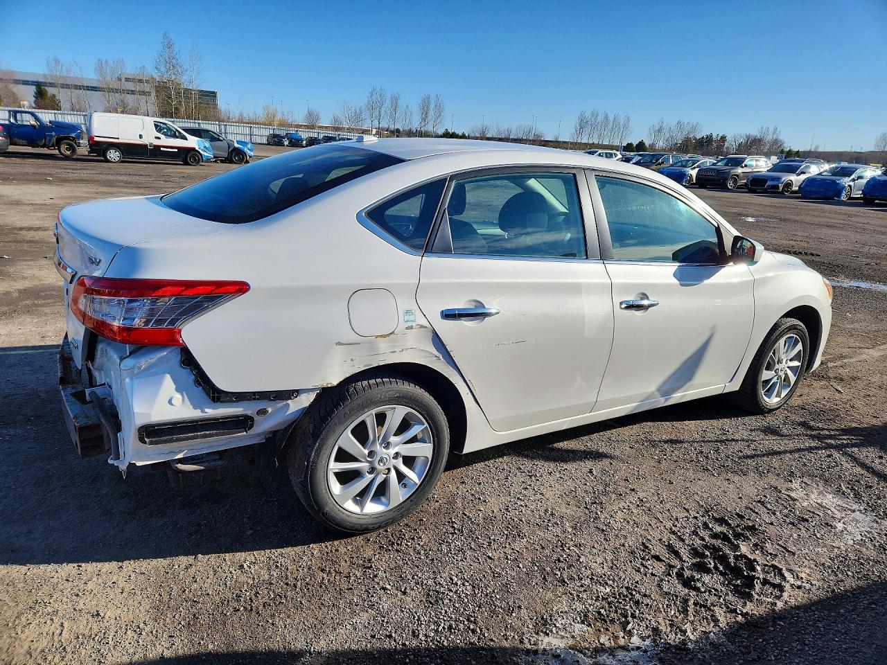 2015 Nissan Sentra Белый vin: 3N1AB7AP9FL676254