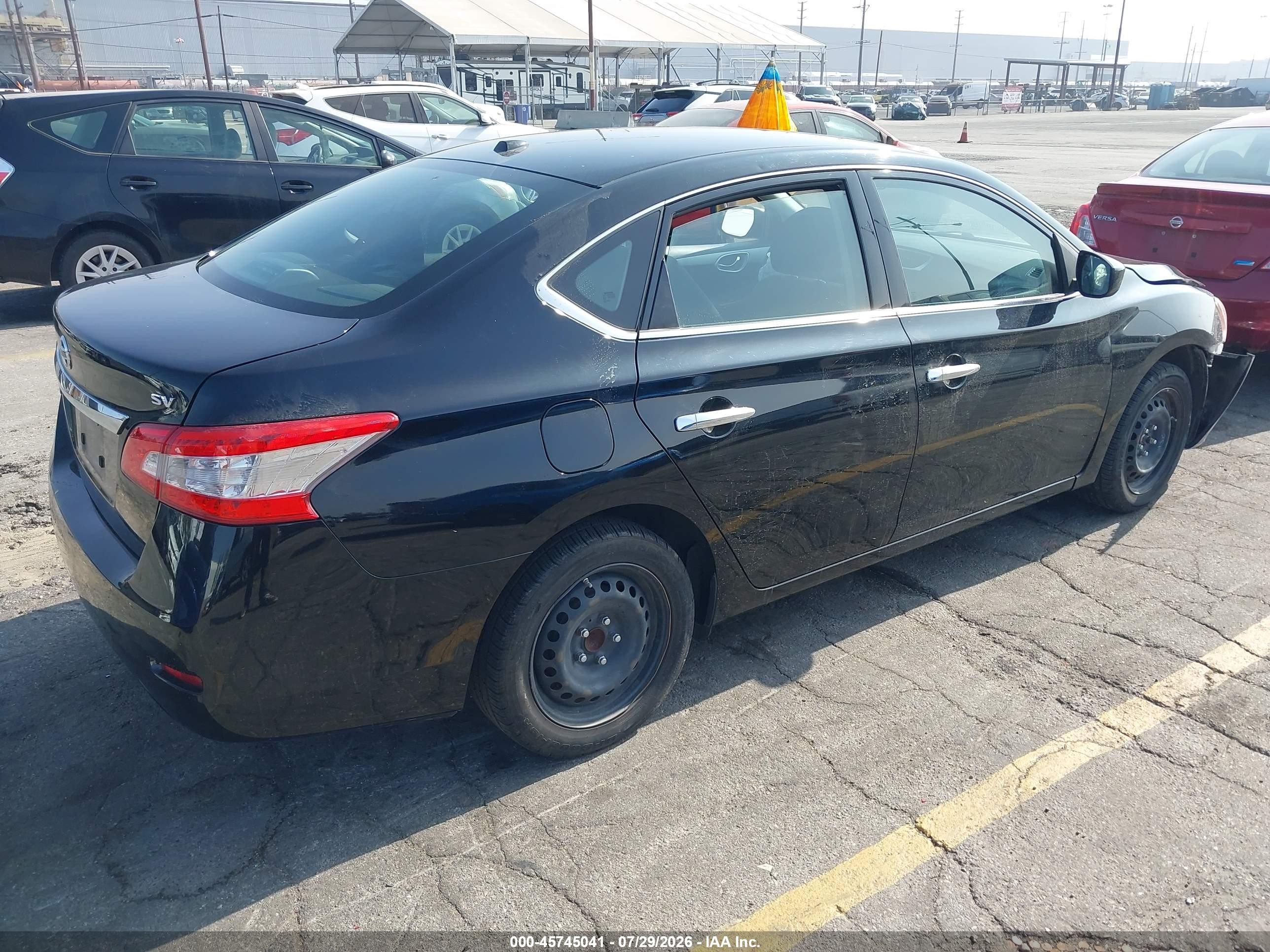 2015 Nissan Sentra Fe+ S/s/sl/sr/sv Black vin: 3N1AB7AP9FL680742