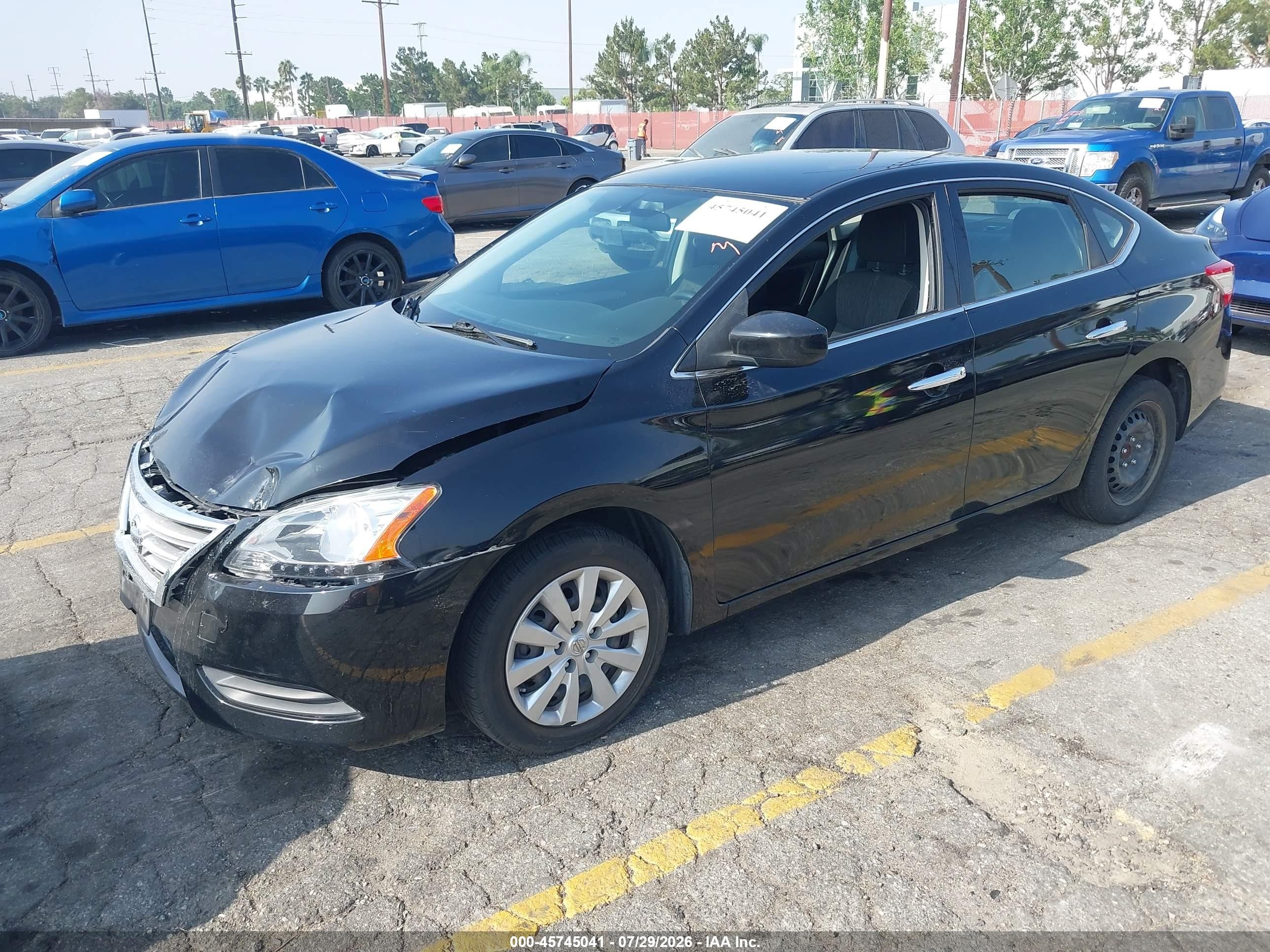 2015 Nissan Sentra Fe+ S/s/sl/sr/sv Black vin: 3N1AB7AP9FL680742