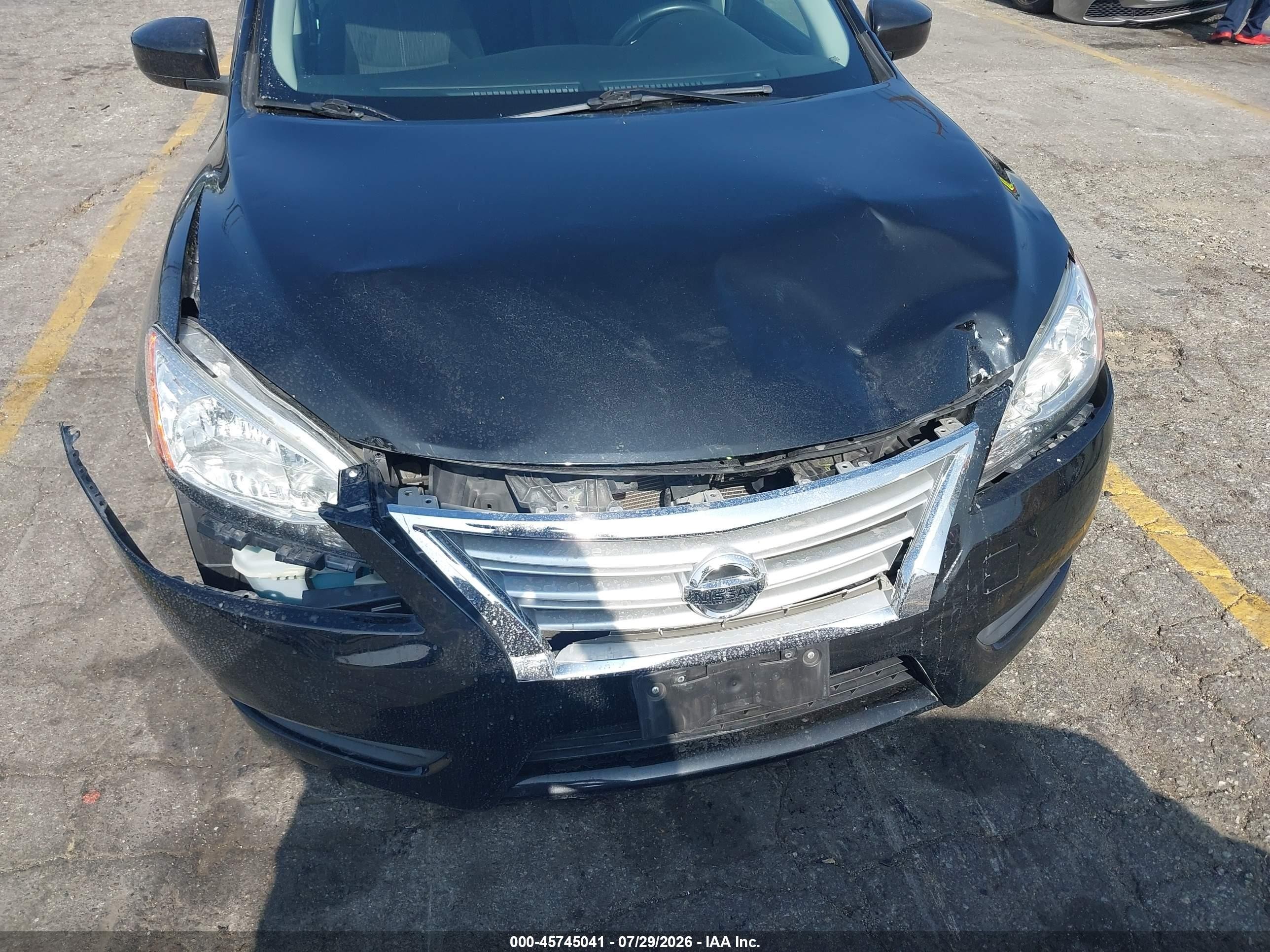 2015 Nissan Sentra Fe+ S/s/sl/sr/sv Black vin: 3N1AB7AP9FL680742