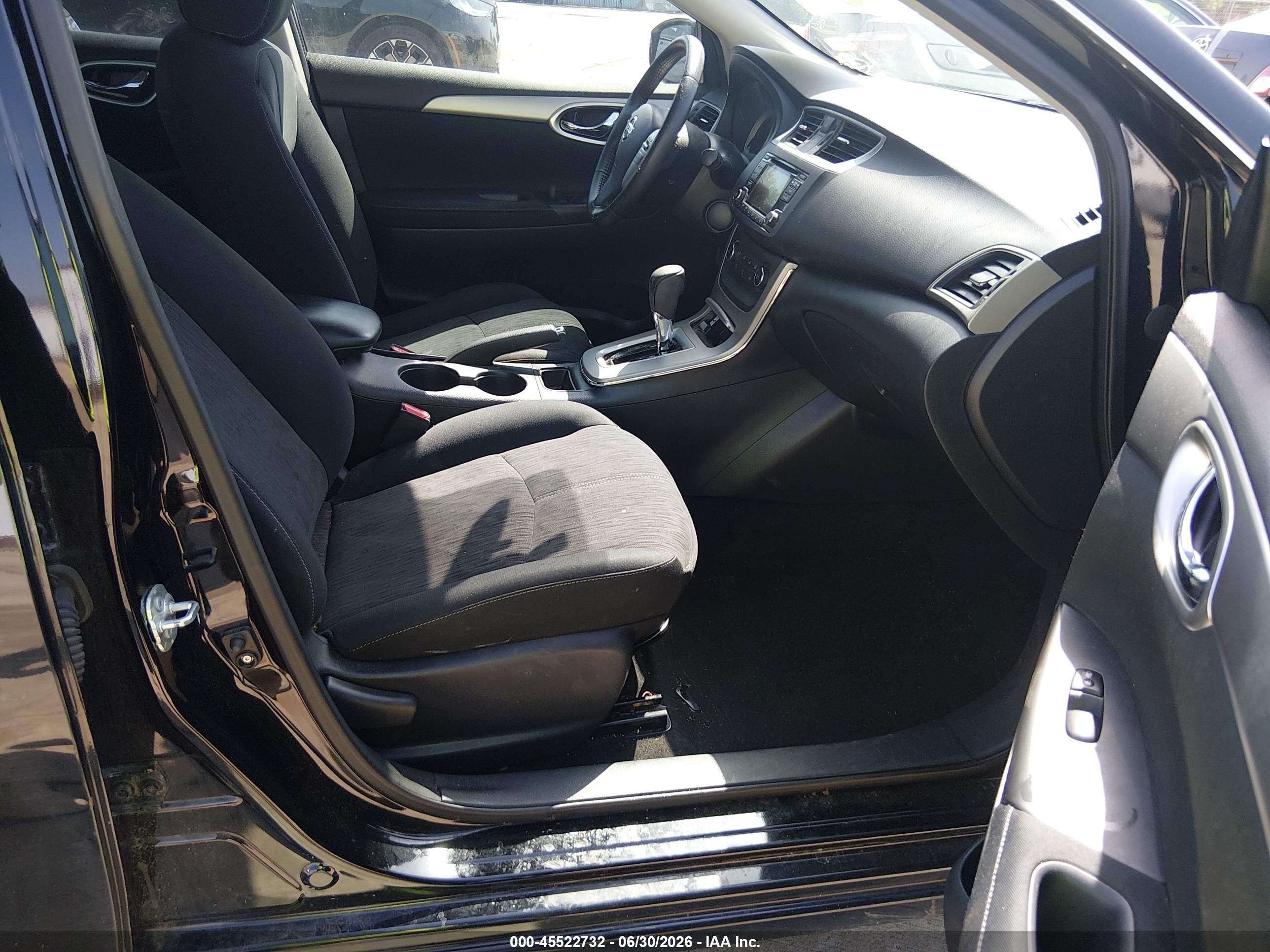 2015 Nissan Sentra Sv Black vin: 3N1AB7AP9FL693488