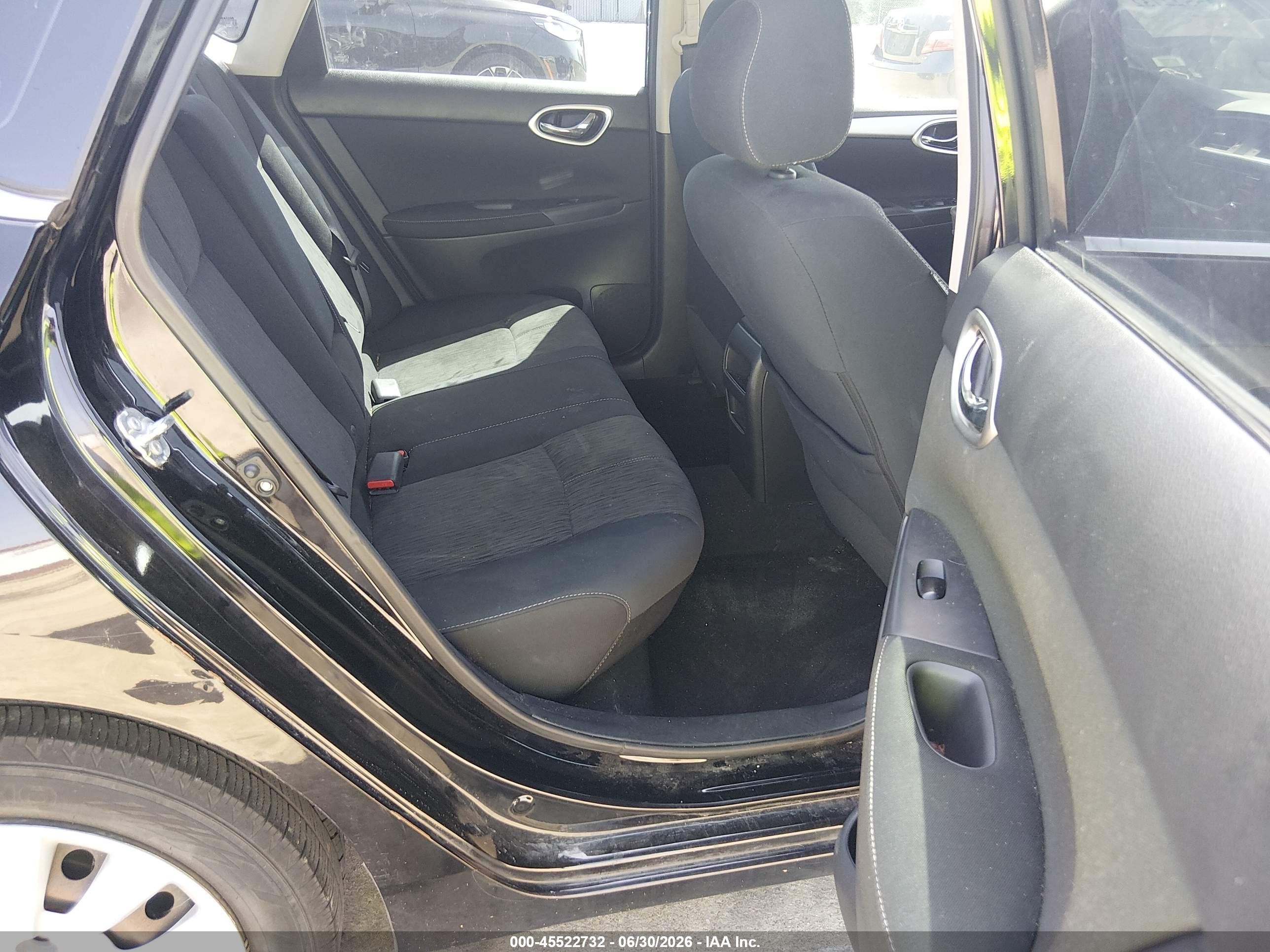 2015 Nissan Sentra Sv Black vin: 3N1AB7AP9FL693488